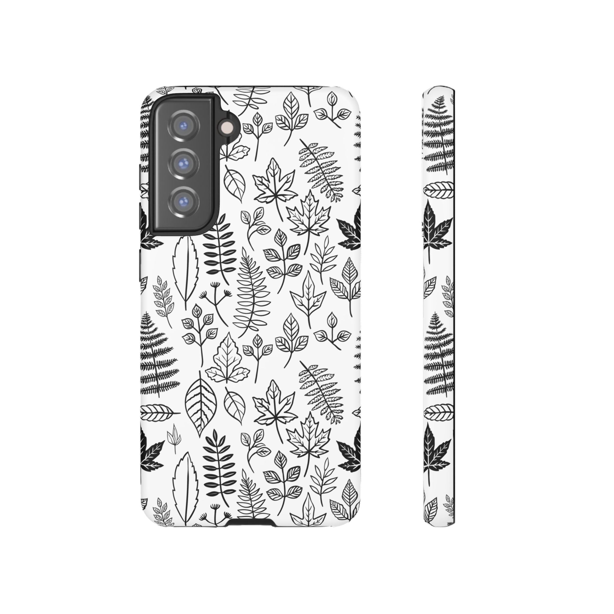 Stylish Phone Case for Nature Lovers, Botanical Design, Gift for Her, Fall Accessories, Customizable Tech Gear