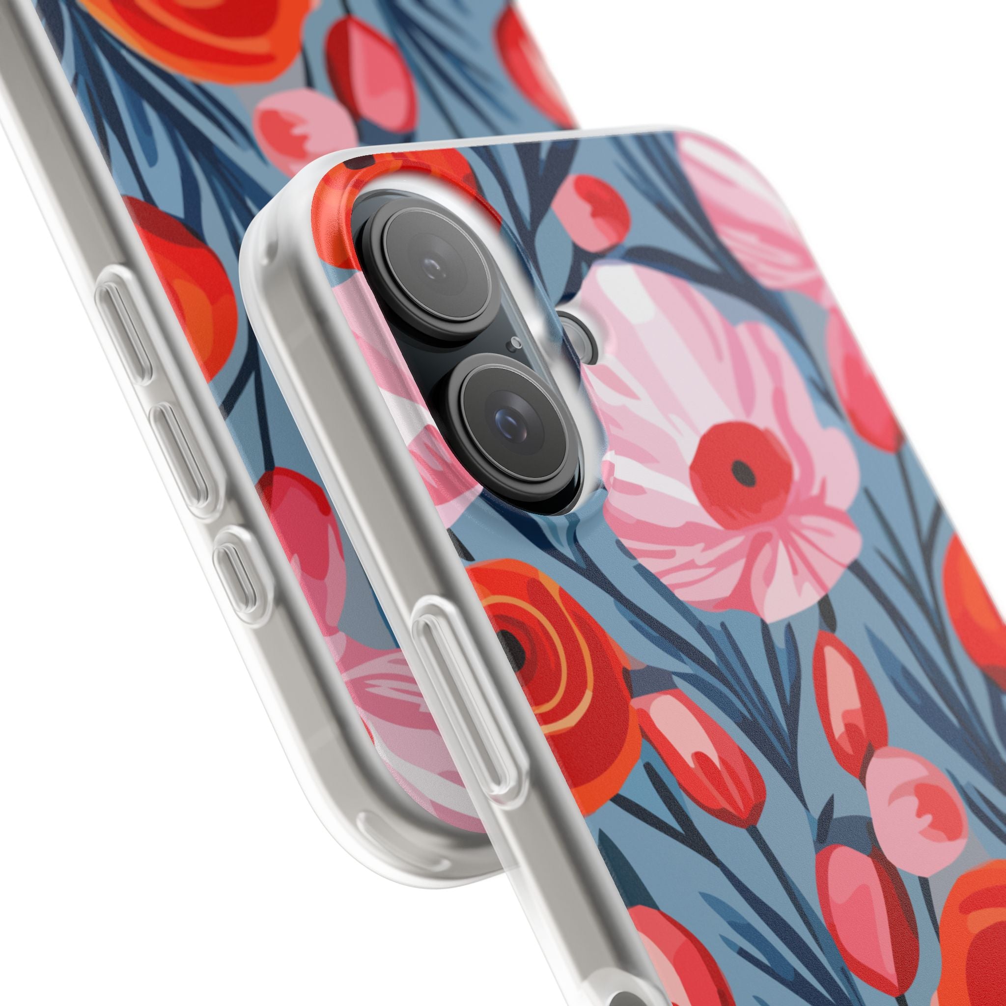Beautiful Floral Flexi Cases for Phone, Stylish Protective Cover, Gift for Her, Phone Accessories, Floral Design