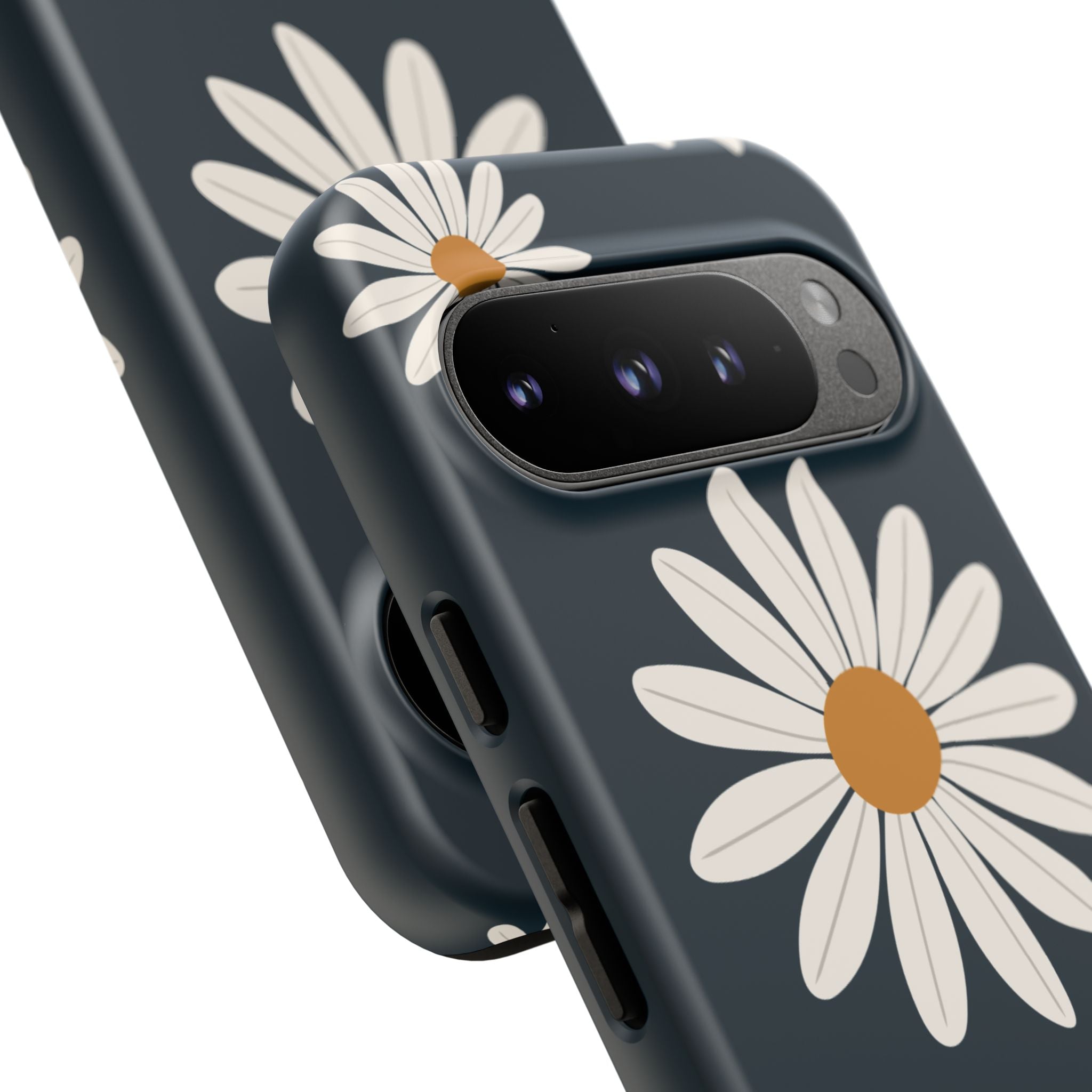 Daisy Phone Case, Floral Phone Cover, Tough Phone Case, Gift for Flower Lovers, Smartphone Accessory, Spring Design