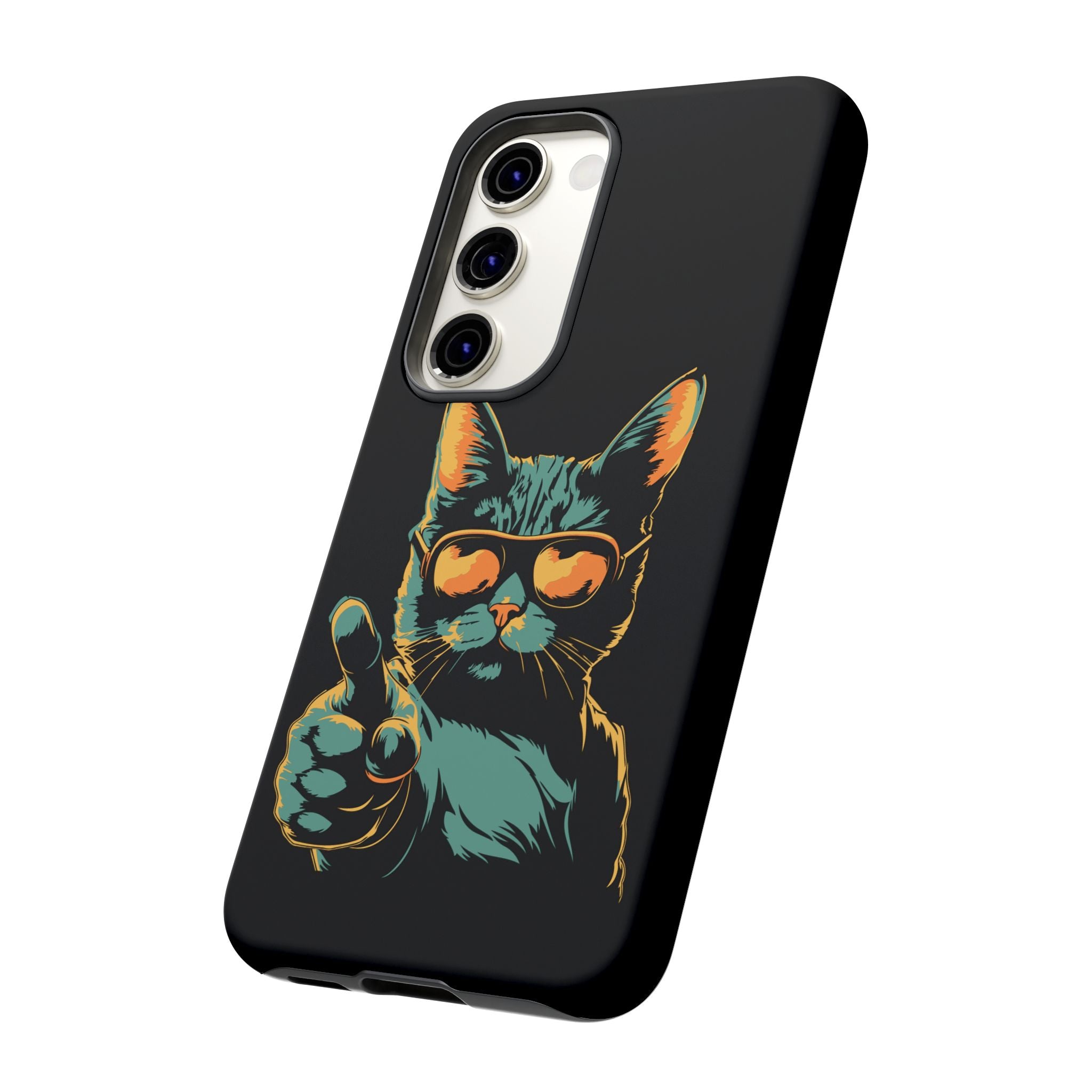 Cool Cat Phone Case, Stylish Phone Cover, Pet Lover Gift, Cute Cat Design, Fun Cat Accessories