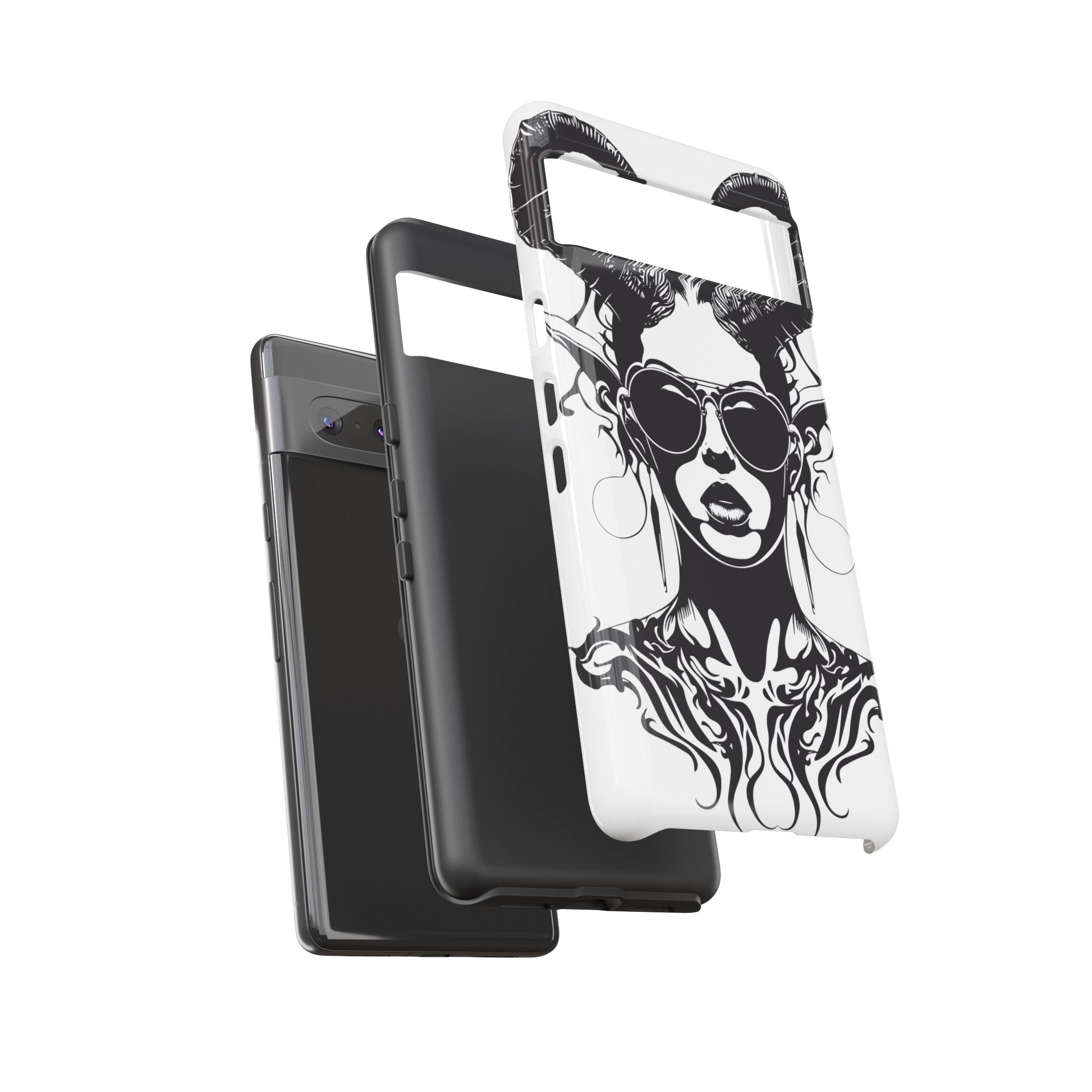 Tough Cases: Stylish Phone Case with Edgy Design, Protective Cover, Gift for Her, Trendy Accessories, Unique Art, Holiday Present