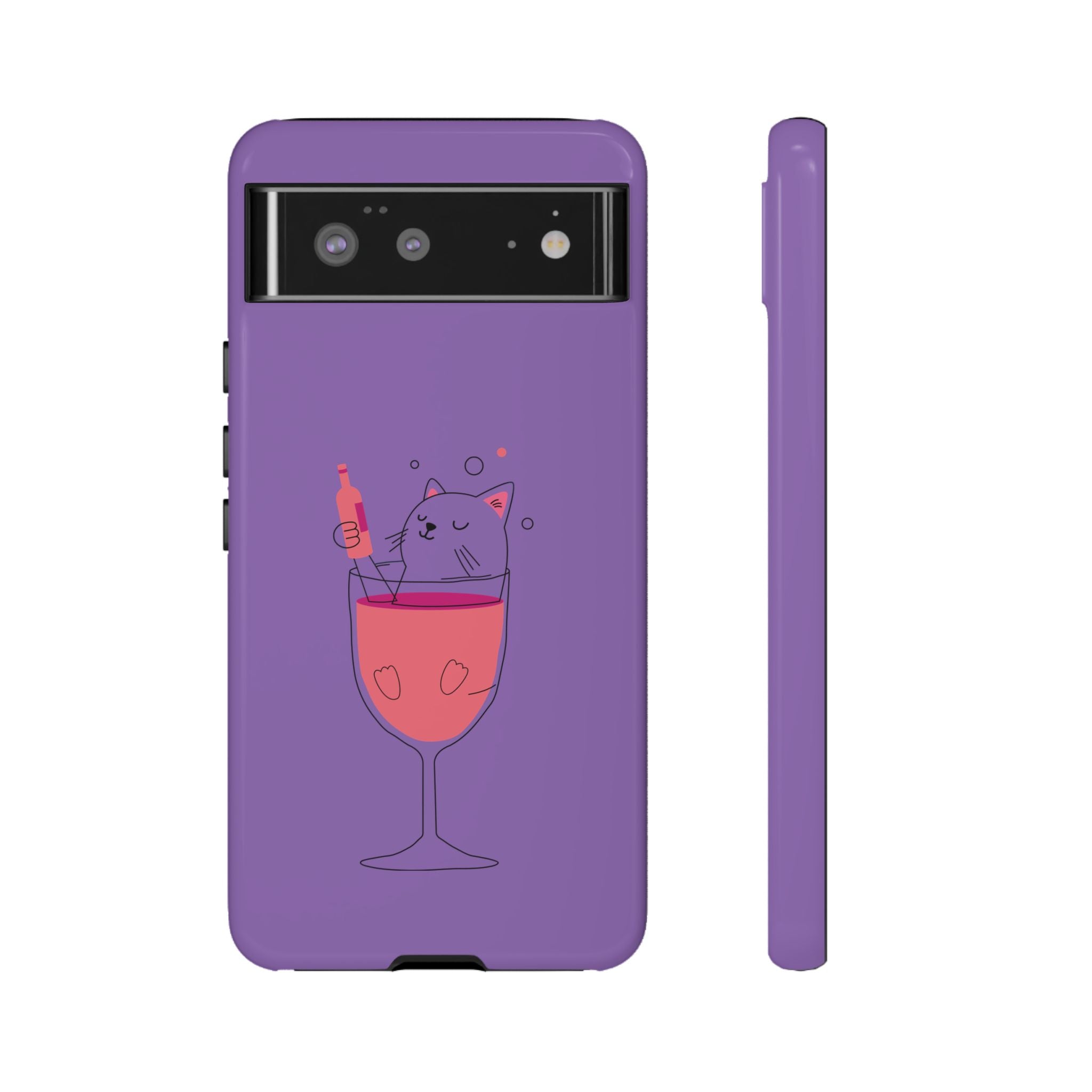 Cute Cat Phone Case, Fun Gift for Cat Lovers, Colorful Phone Cover, Pet Lover Accessory, Unique Cat Themed Case