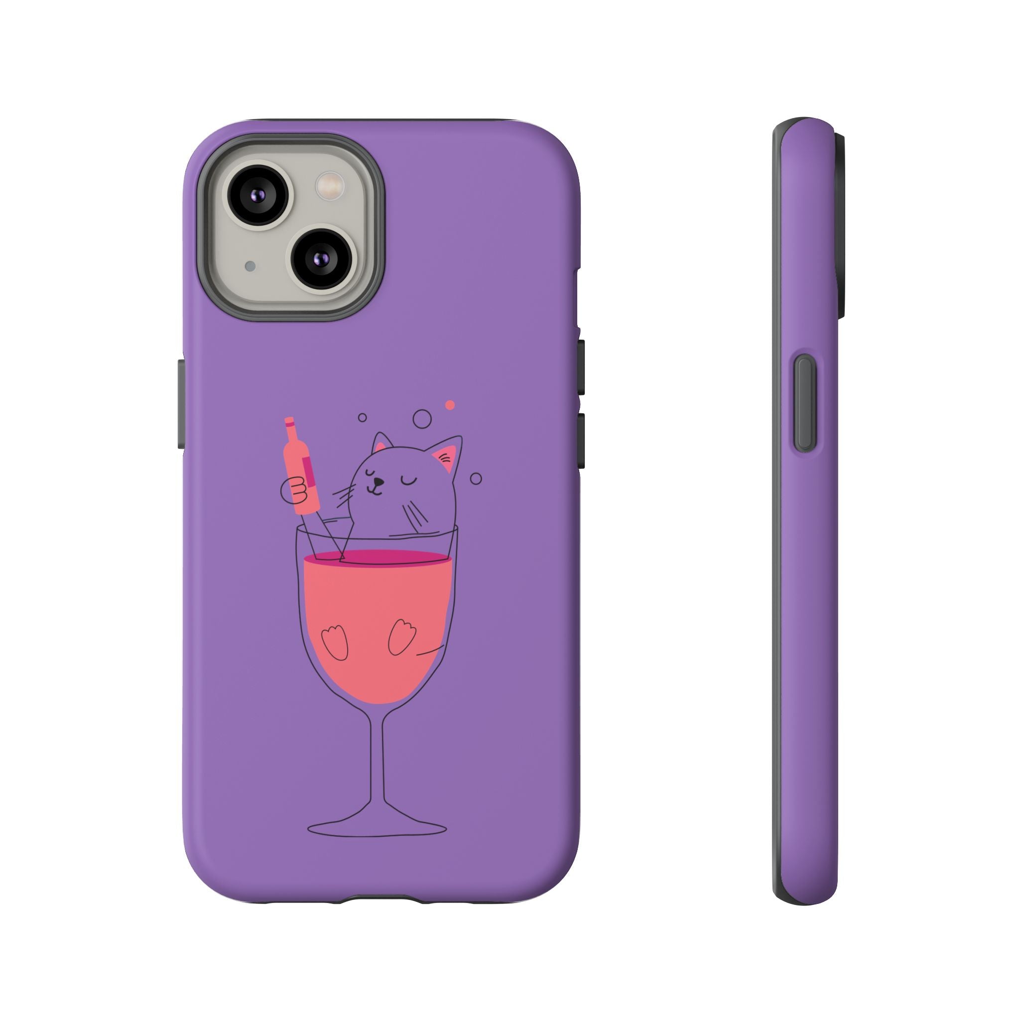 Cute Cat Phone Case, Fun Gift for Cat Lovers, Colorful Phone Cover, Pet Lover Accessory, Unique Cat Themed Case