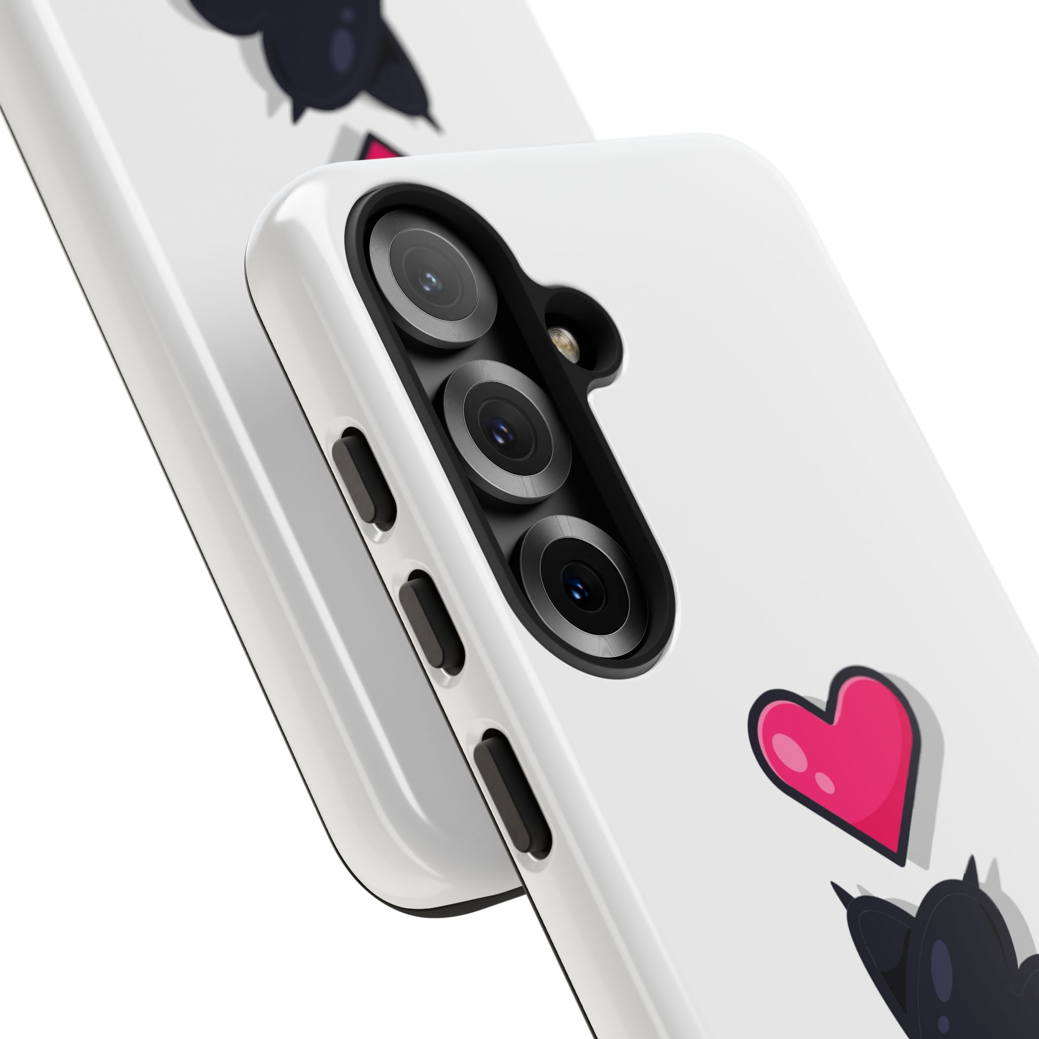 Cute Cat Love Phone Case, Tough Cell Phone Cover, Animal Lover Gifts, Pet Parent Accessories, Valentine's Day Essentials