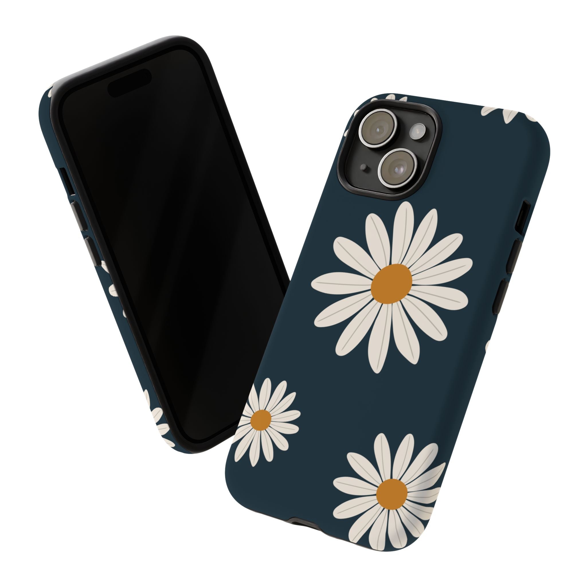 Daisy Phone Case, Floral Phone Cover, Tough Phone Case, Gift for Flower Lovers, Smartphone Accessory, Spring Design
