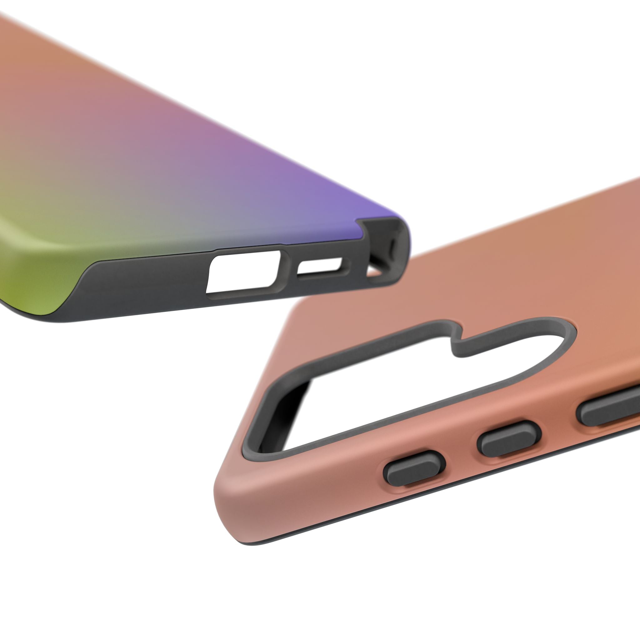 Colorful Gradient Phone Case, Tough Cases for iPhone, Customizable Phone Cover, Trendy Tech Accessory, Gift for Tech Lovers