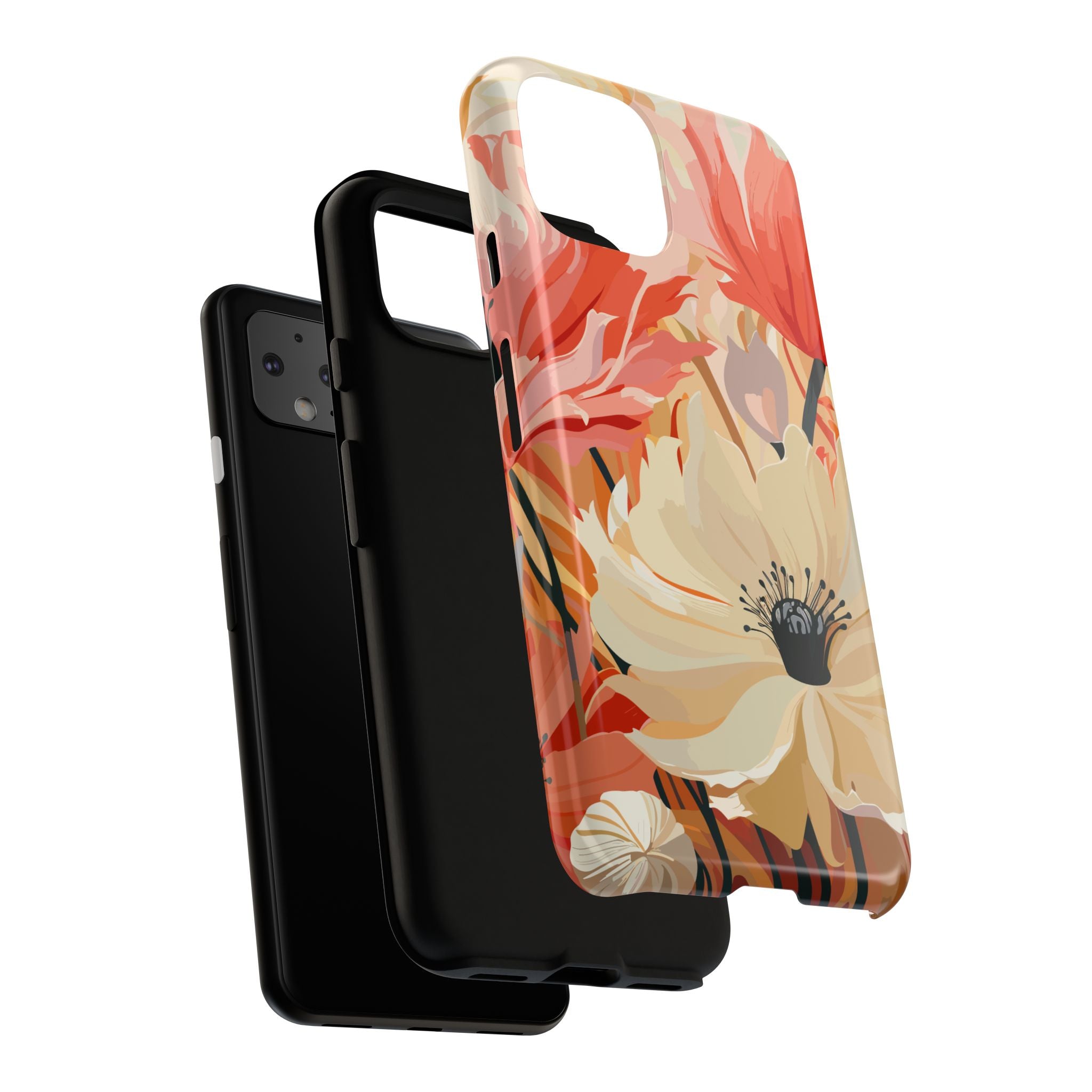 Floral Phone Case, Tough Protective Cover for Floral Lovers, Perfect Gift for Friends, Spring Celebration, Art Lovers Gift