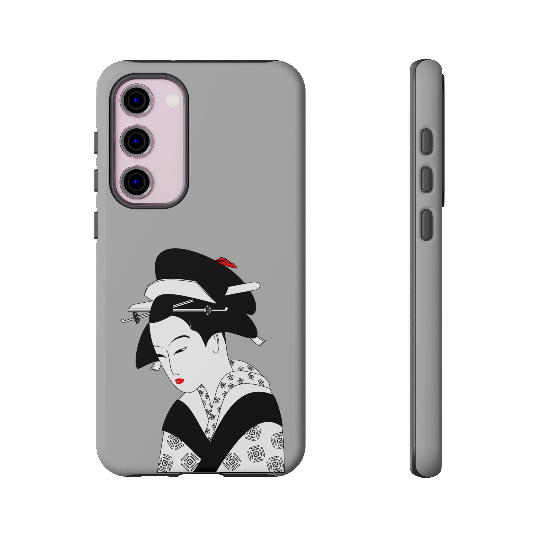 Stylish Phone Case with Japanese Geisha Design, Tough Phone Case, Cute Phone Cover, Japanese Art, Ethnic Style