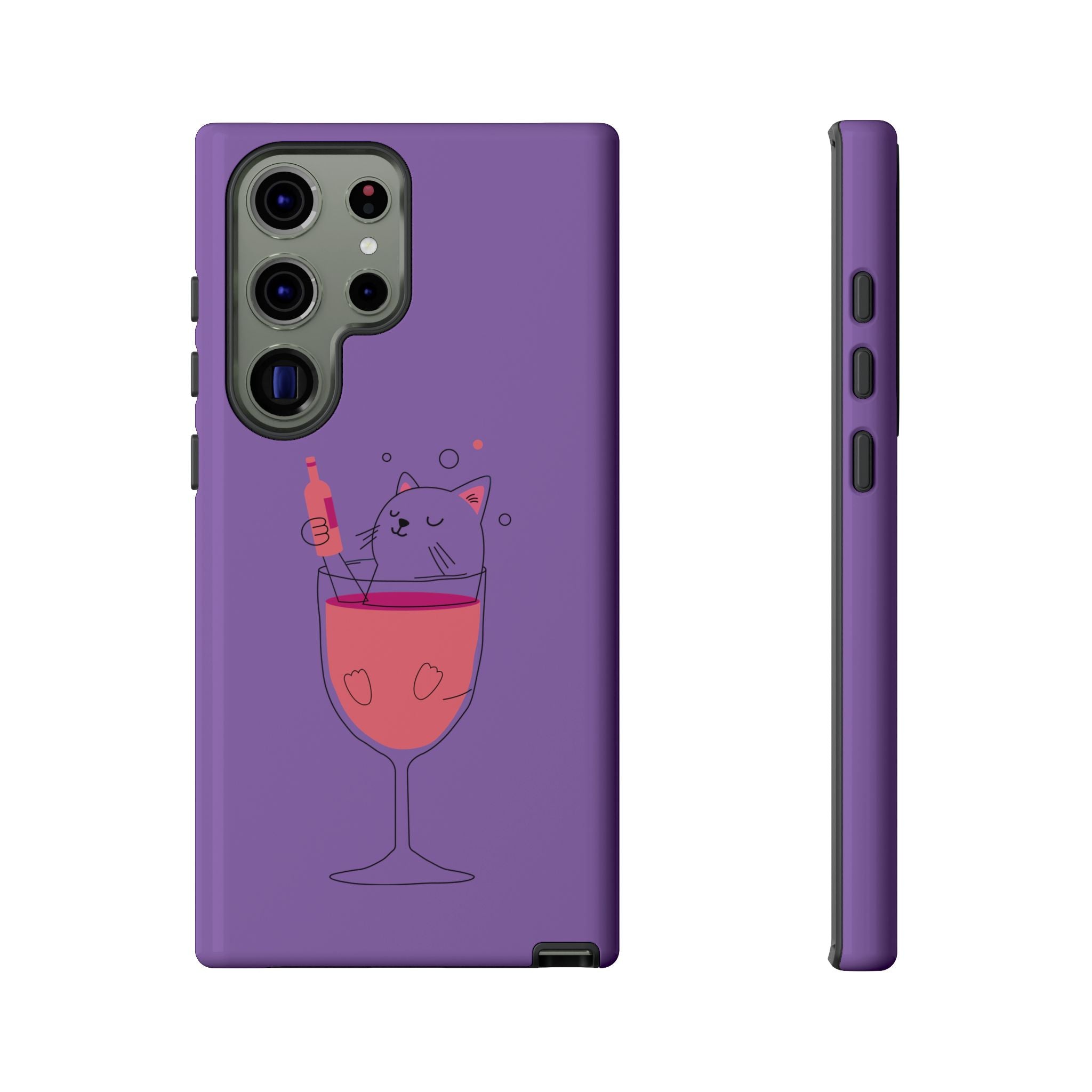 Cute Cat Phone Case, Fun Gift for Cat Lovers, Colorful Phone Cover, Pet Lover Accessory, Unique Cat Themed Case