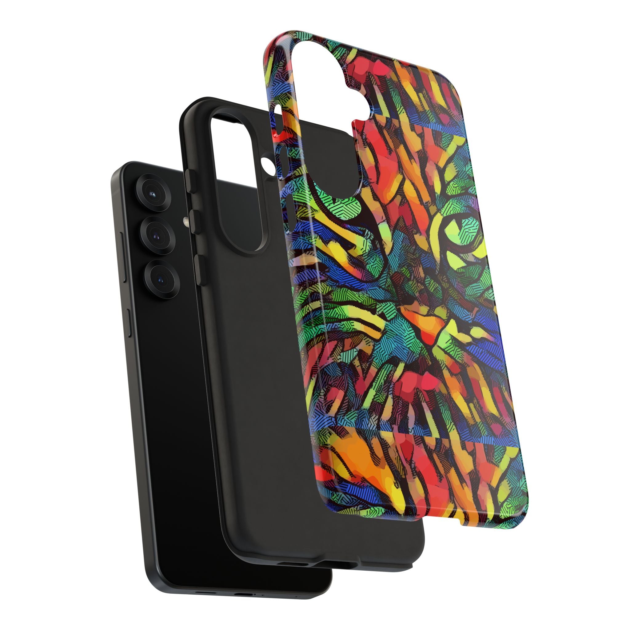 Colorful Phone Cases for Vibrant Style - Tough Cases, Unique Gifts, Animal Print, Artistic Design, Phone Accessories, Eco-Friendly