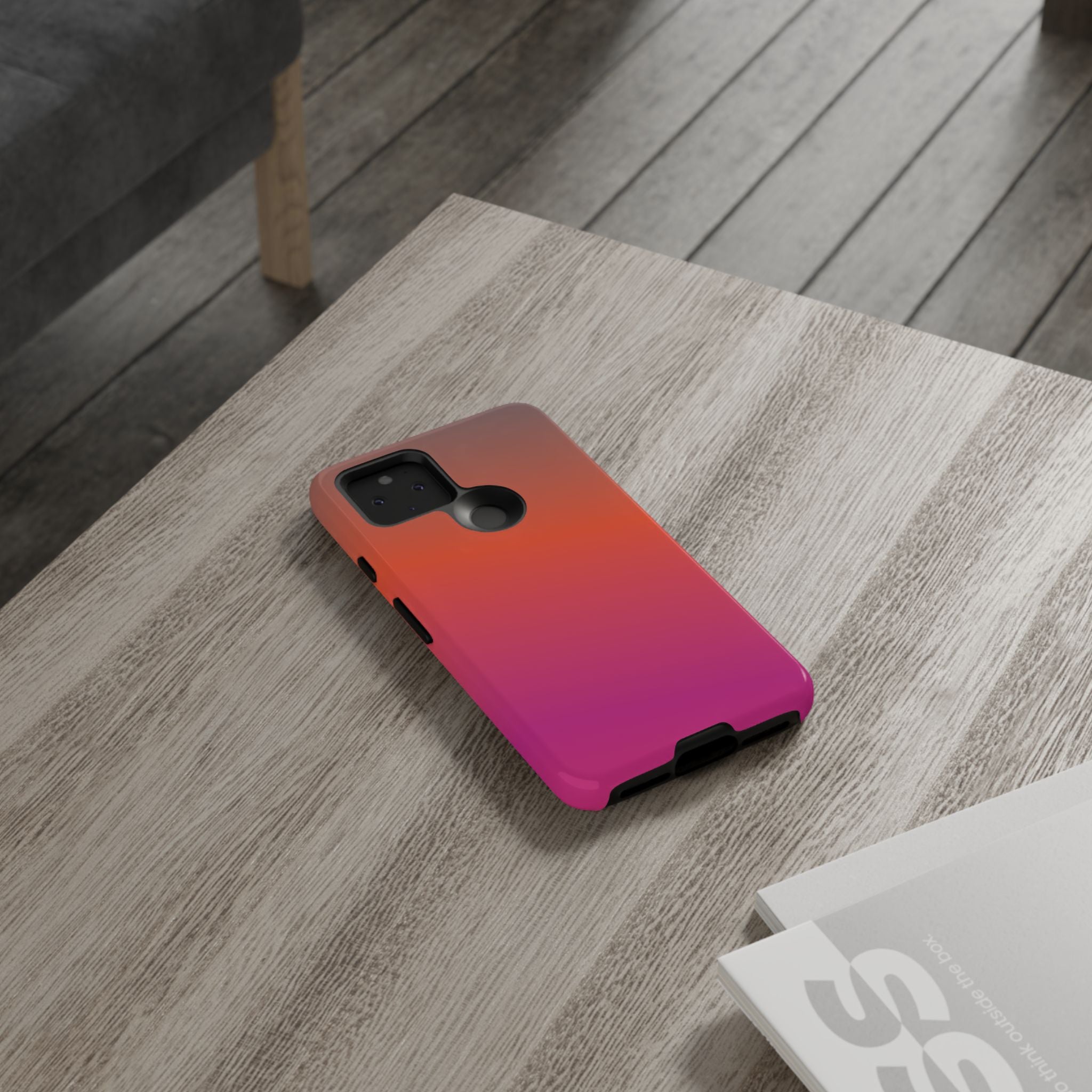 Gradient Phone Case, Custom Tough Case, Durable Phone Accessory, Vibrant Design, Gift for Tech Lovers, Birthday and Holiday Present