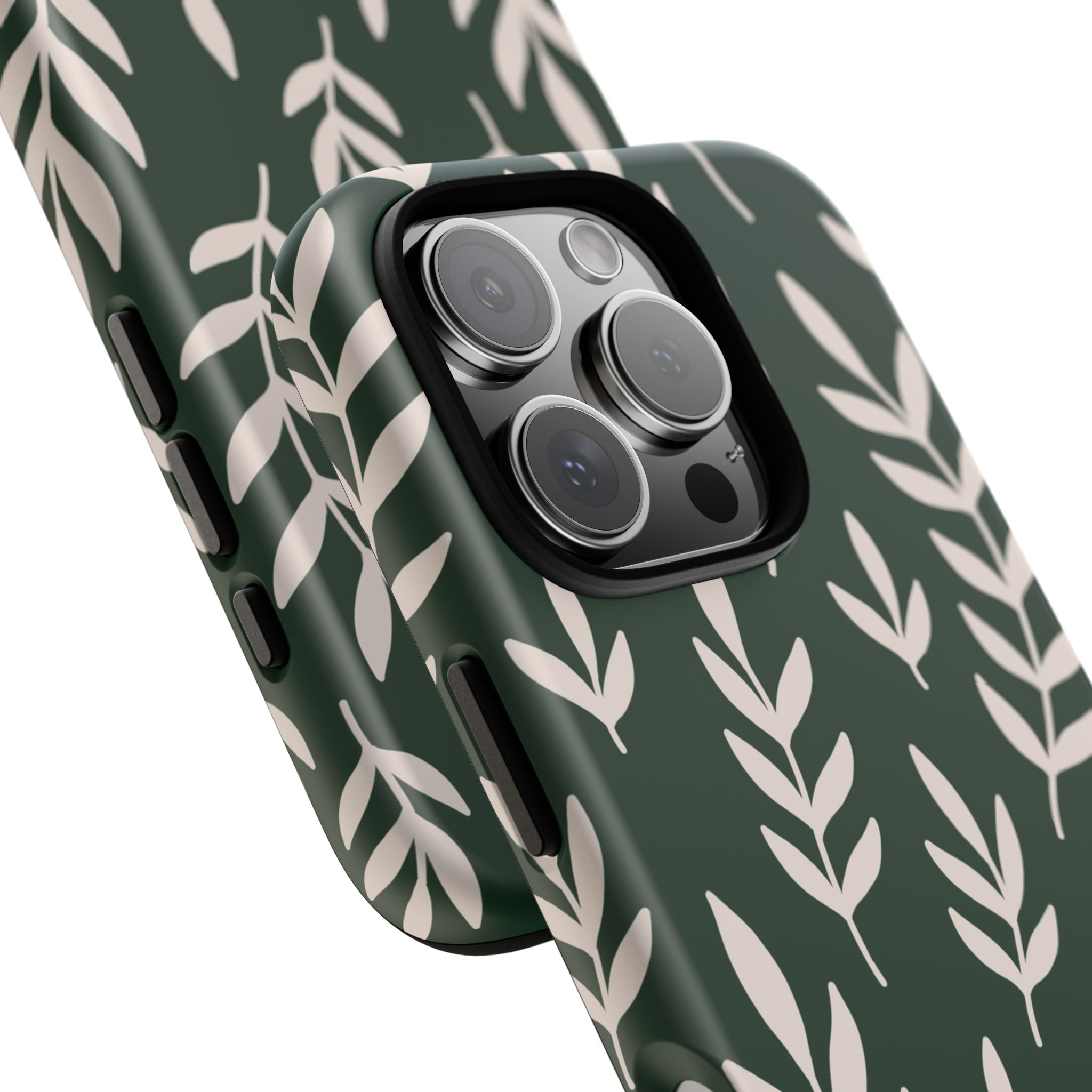 Leafy Phone Case, Tough Cases for Nature Lovers, Green Leaf Design, Eco-Friendly, Stylish Mobile Cover, Gift for Her