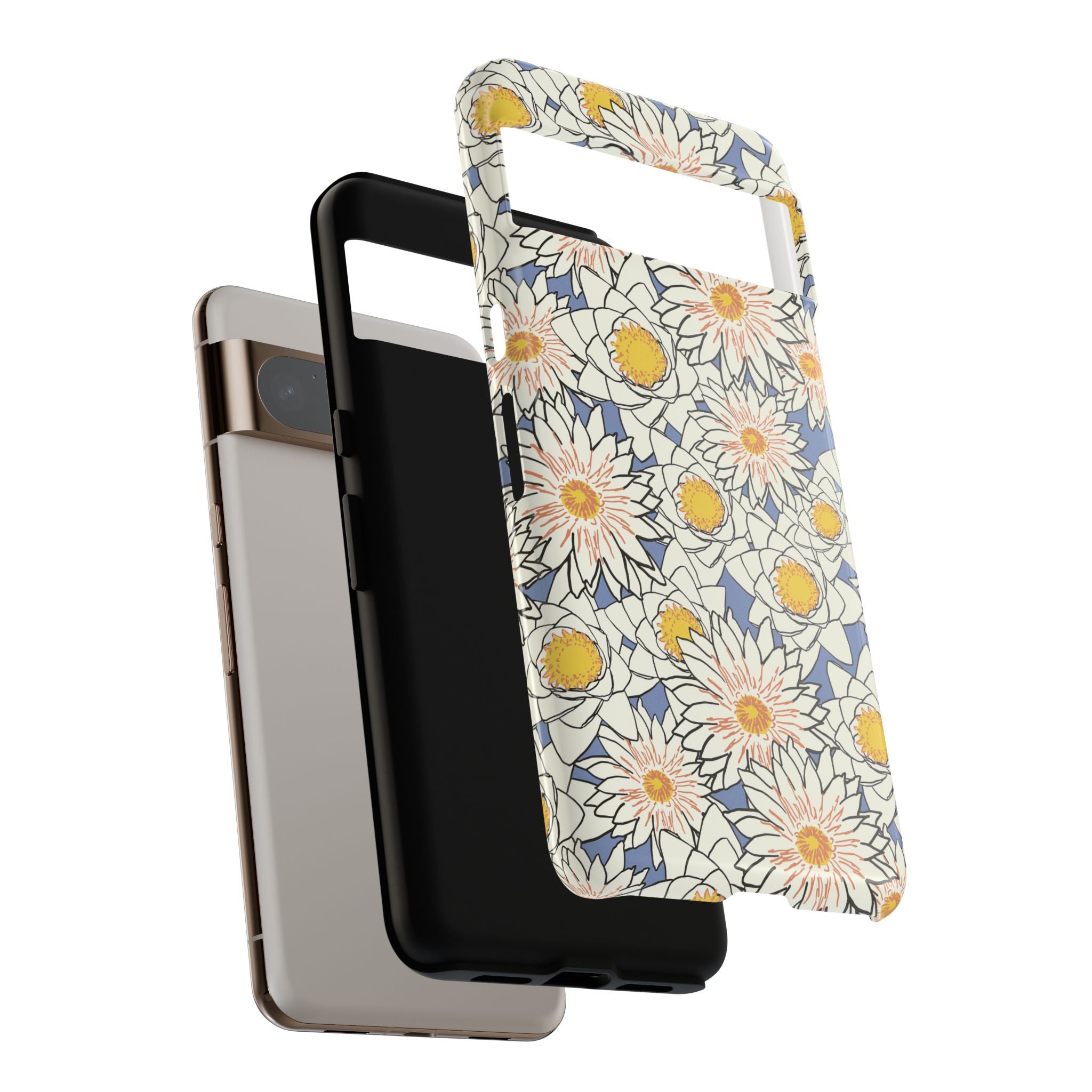 Stylish Phone Case, Floral Protective Cover, Gift for Nature Lovers, Trendy Tech Accessory, Customizable Phone Case