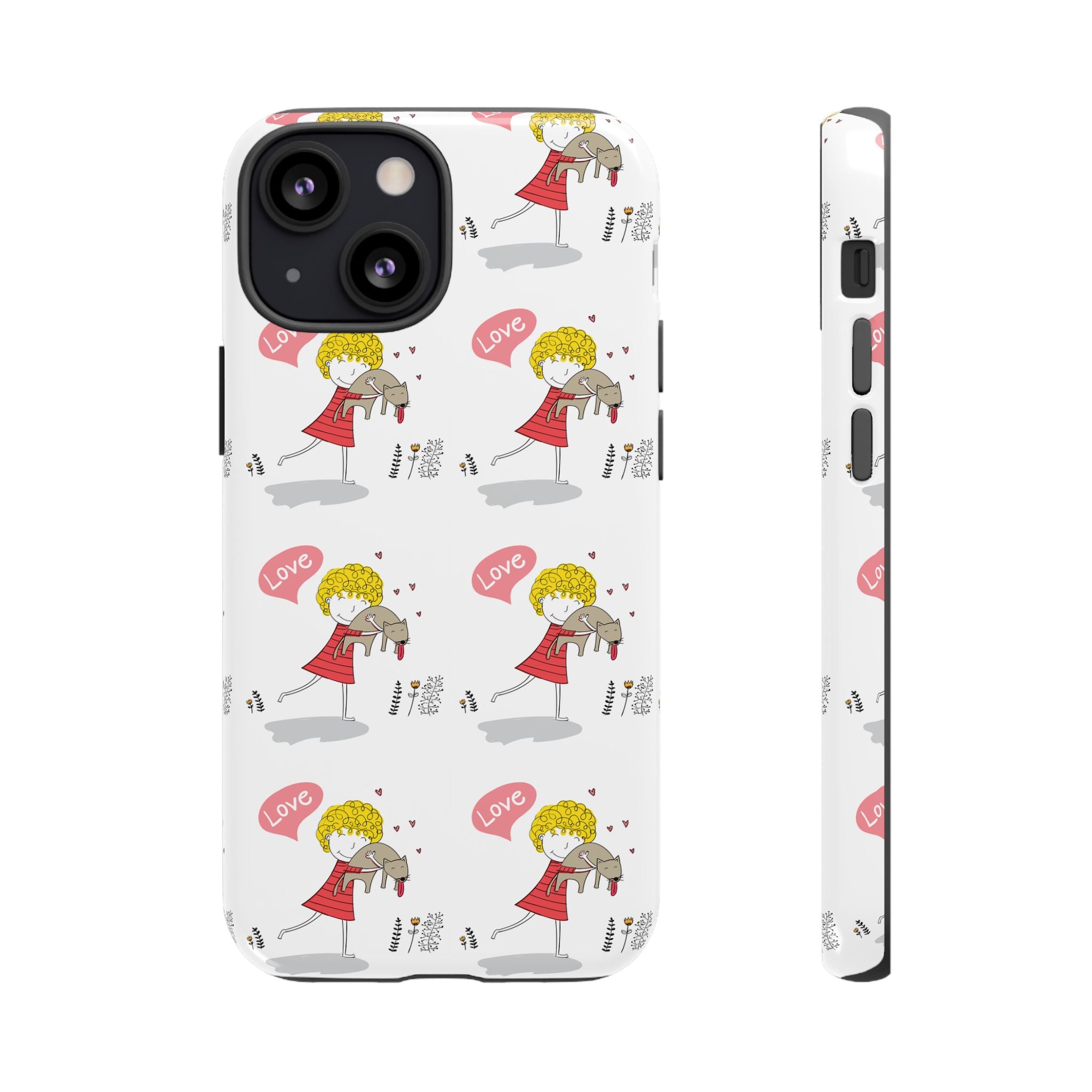 Love-Themed Phone Case | Cute Pet Lover Accessory, Perfect Gift for Birthdays, Anniversaries, Animal Lovers, Valentine's Day