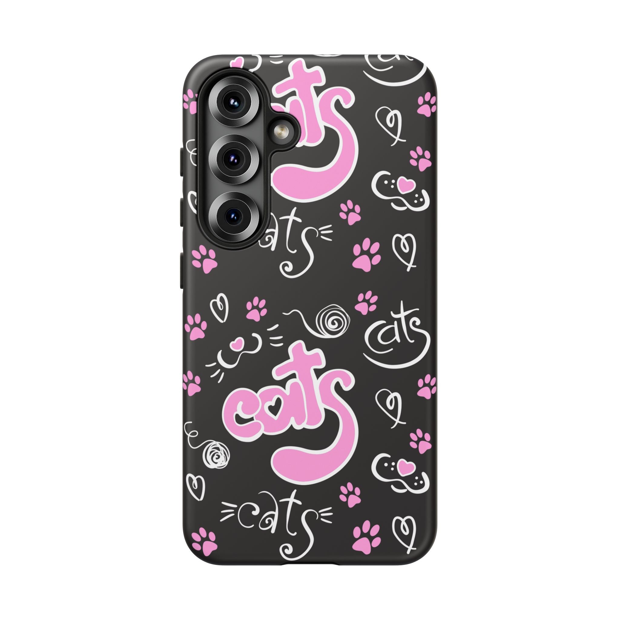 Cute Cat Print Phone Cases, Tough Cases for Cat Lovers, Pet Phone Cover, Gift for Cat Moms, Stylish Phone Accessories