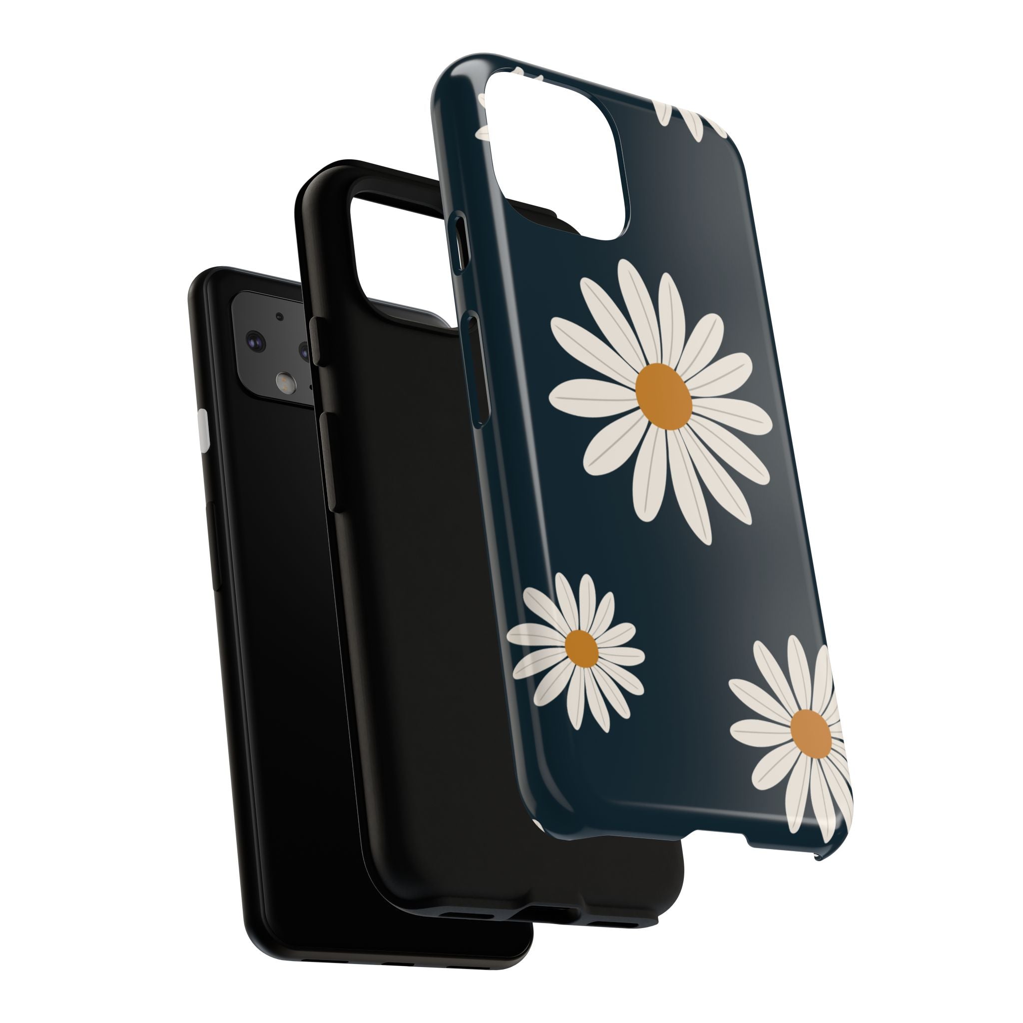 Daisy Phone Case, Floral Phone Cover, Tough Phone Case, Gift for Flower Lovers, Smartphone Accessory, Spring Design