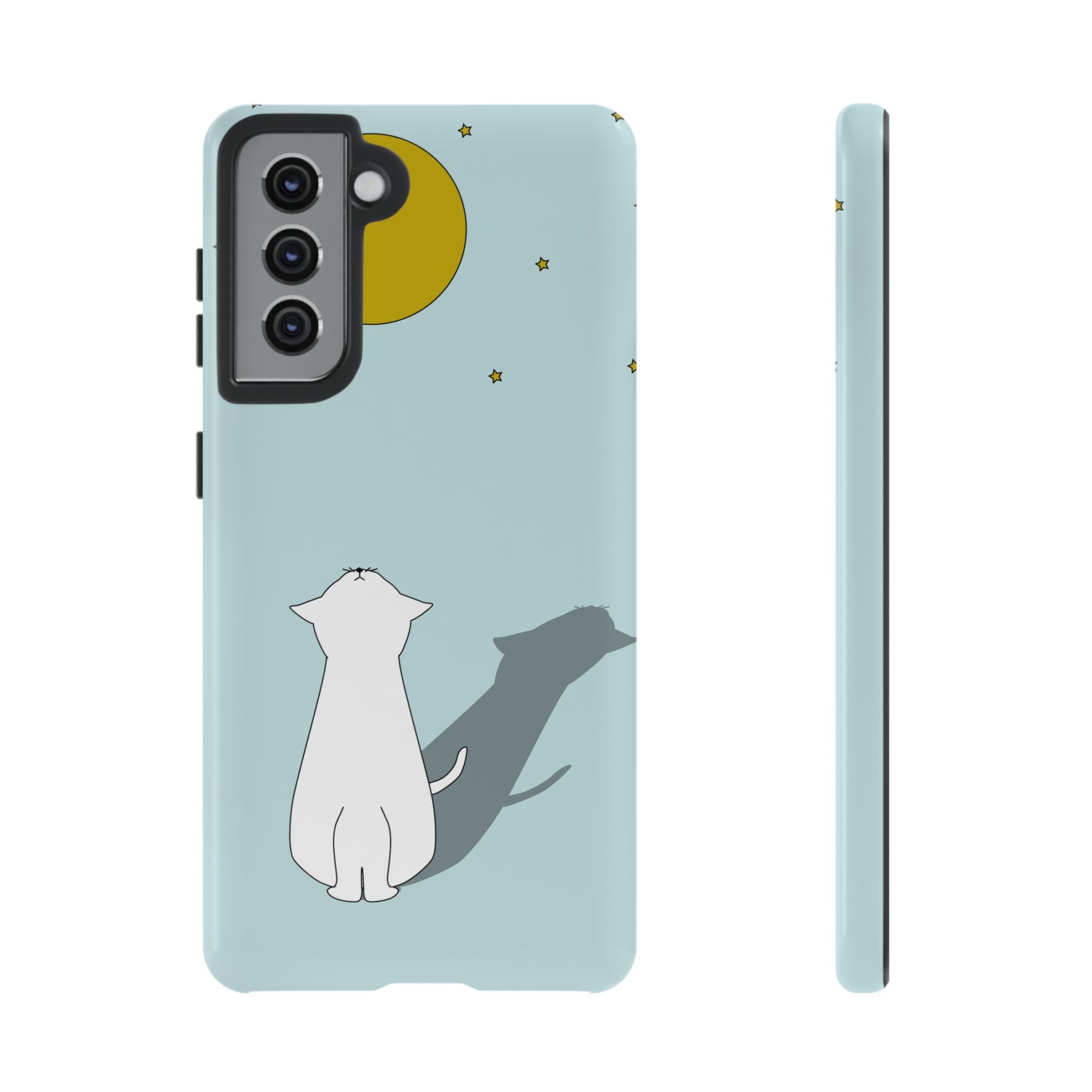 Cute Cat Phone Case, Tough Phone Cover, Pet Lover Gift, Unique Case, Animal Decor, Birthday Gift