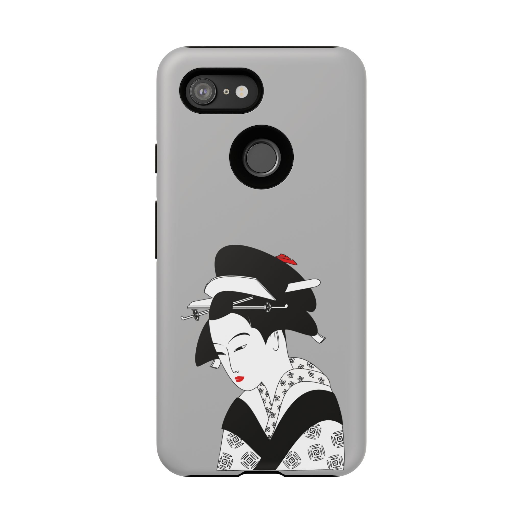 Stylish Phone Case with Japanese Geisha Design, Tough Phone Case, Cute Phone Cover, Japanese Art, Ethnic Style