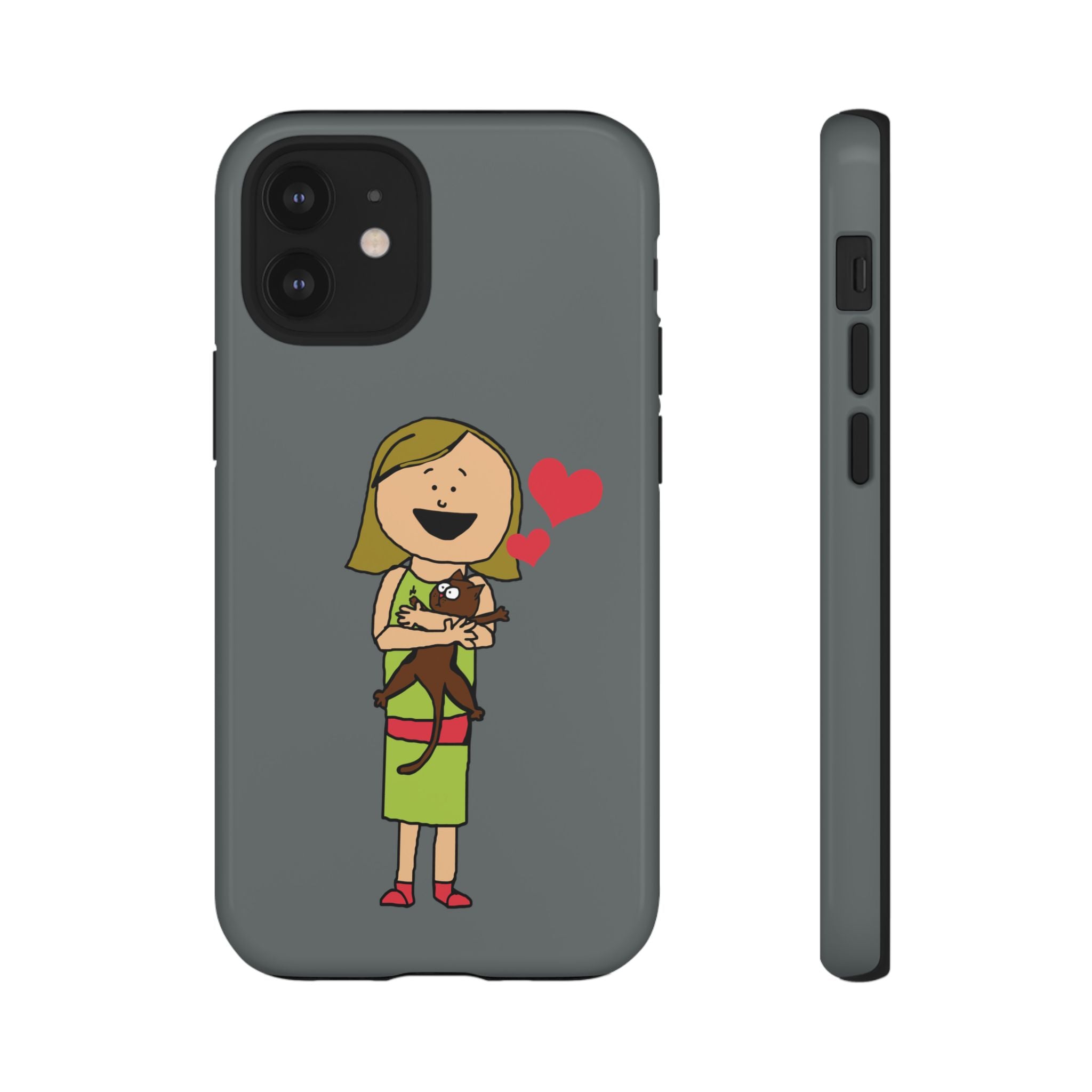 Pet Lover's Phone Case, Cute Animal Phone Cover, Gift for Dog Lovers, Cartoon Design, Fun Smartphone Accessory