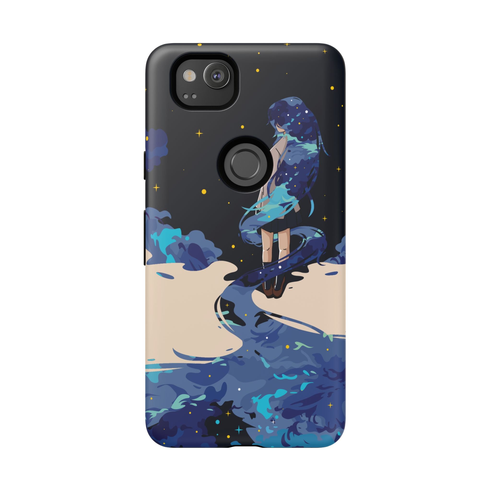 Galaxy-Inspired Phone Case, Celestial Design, Tough Phone Cover, Gift for Space Lovers, Artsy Accessories, Unique Merchandise