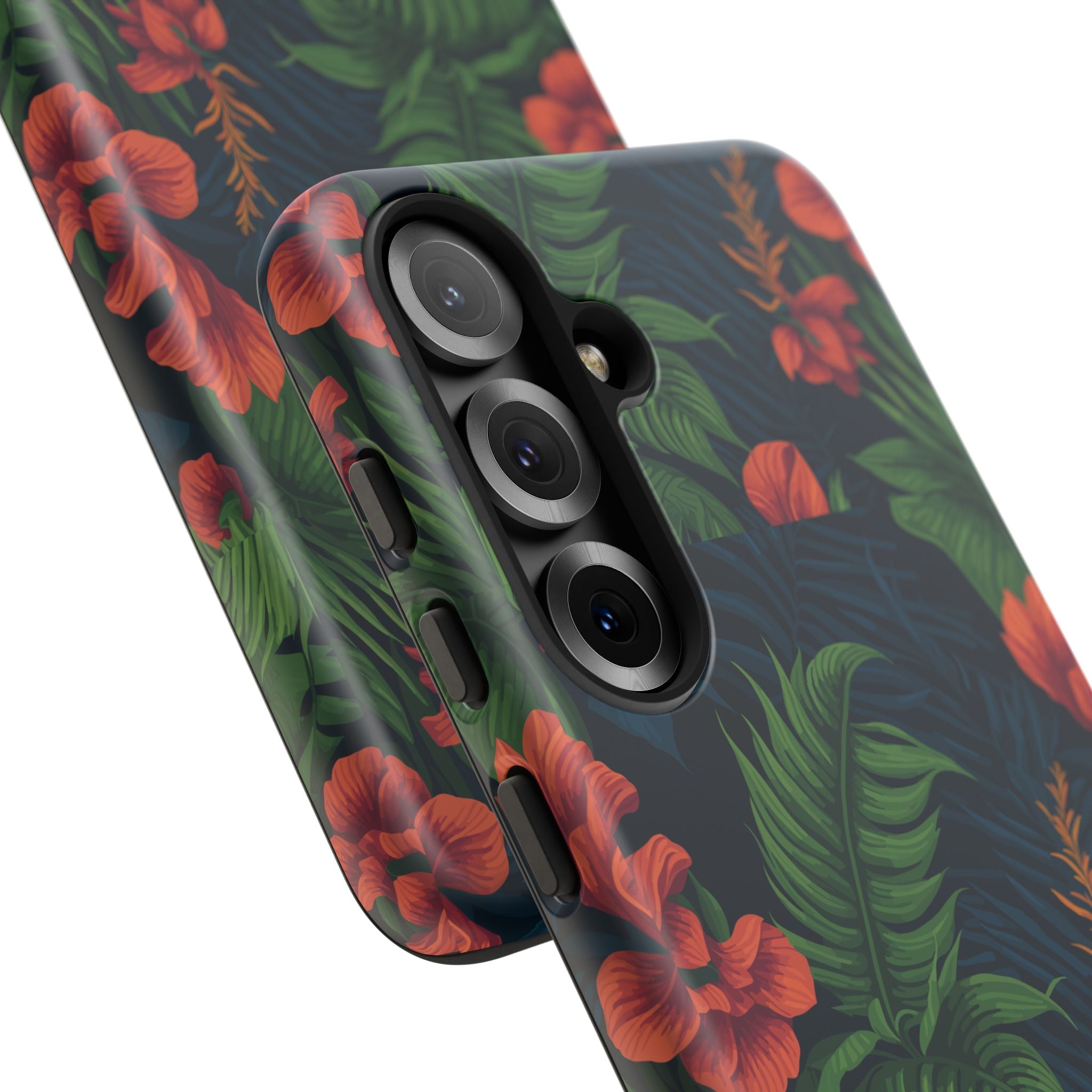 Tropical Phone Case with Floral Design, Eco-Friendly Protection for Summer Vibes, Ideal Gift for Nature Lovers, Vibrant Background