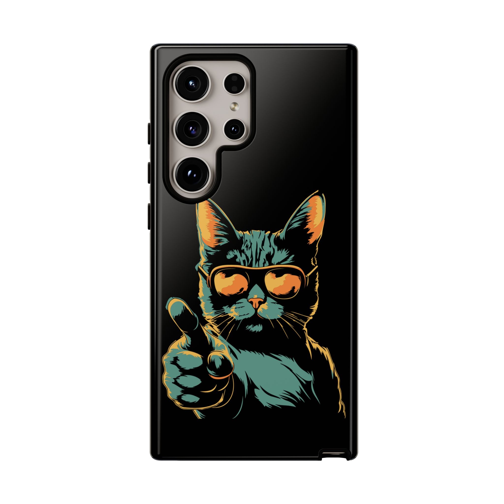 Cool Cat Phone Case, Stylish Phone Cover, Pet Lover Gift, Cute Cat Design, Fun Cat Accessories