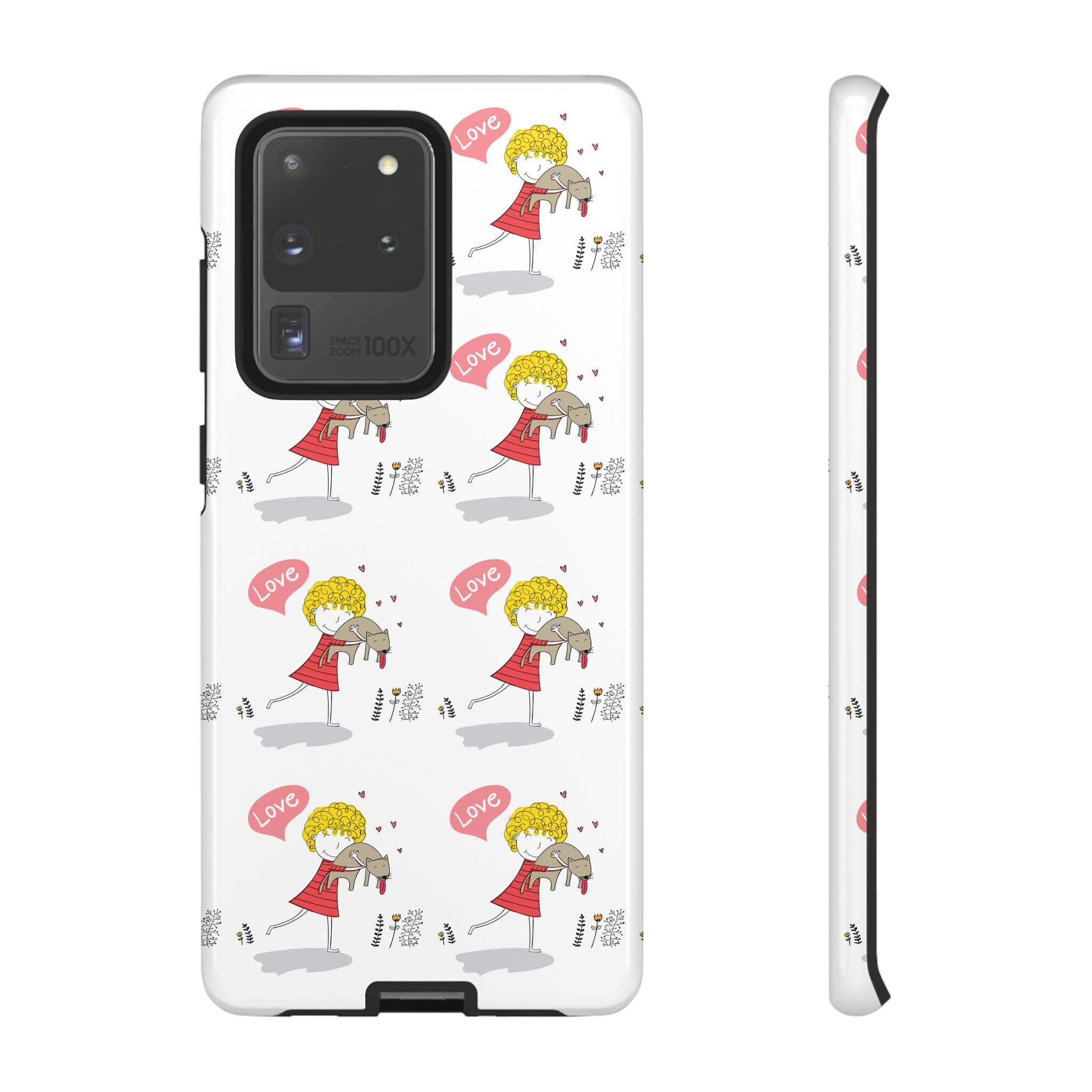 Love-Themed Phone Case | Cute Pet Lover Accessory, Perfect Gift for Birthdays, Anniversaries, Animal Lovers, Valentine's Day