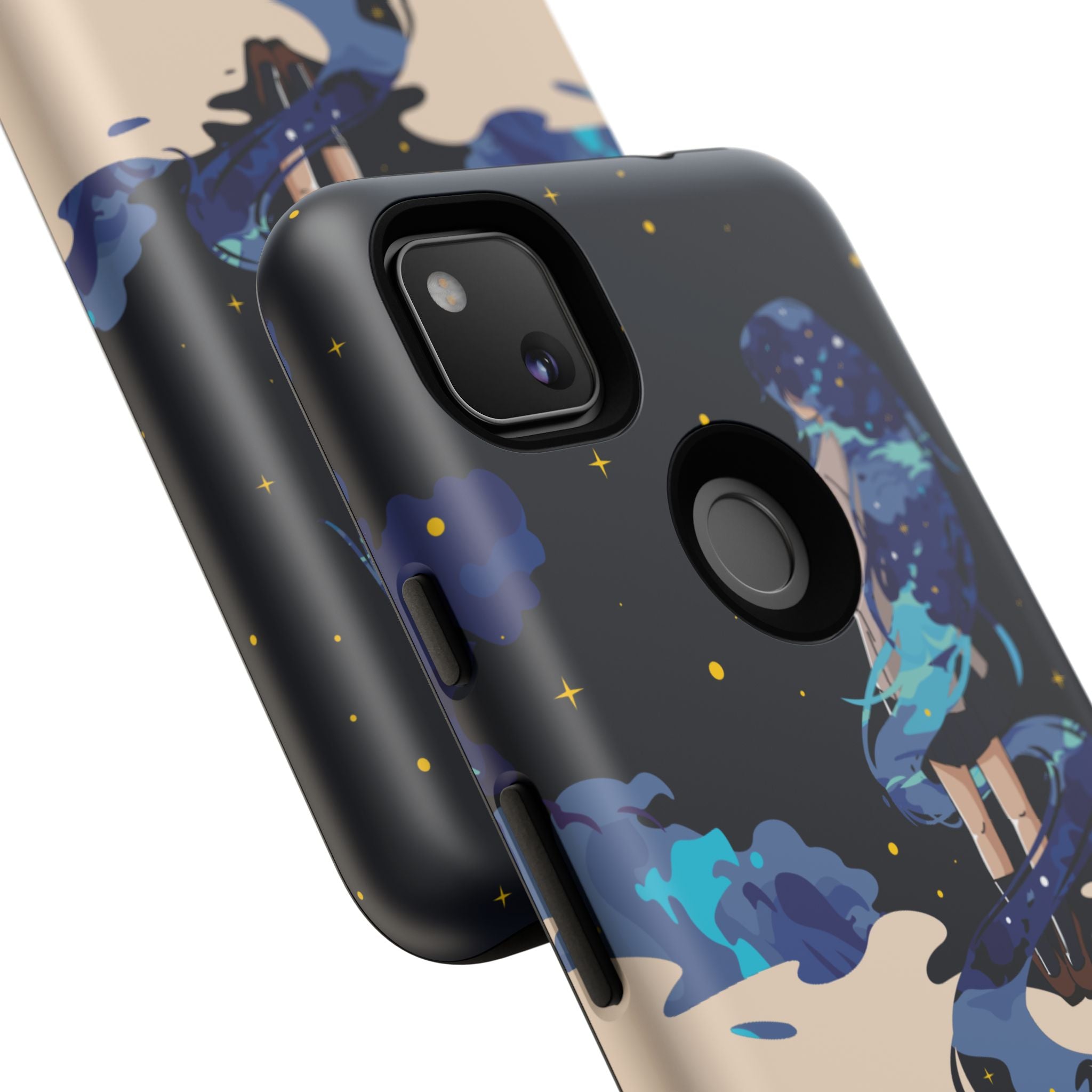 Galaxy-Inspired Phone Case, Celestial Design, Tough Phone Cover, Gift for Space Lovers, Artsy Accessories, Unique Merchandise