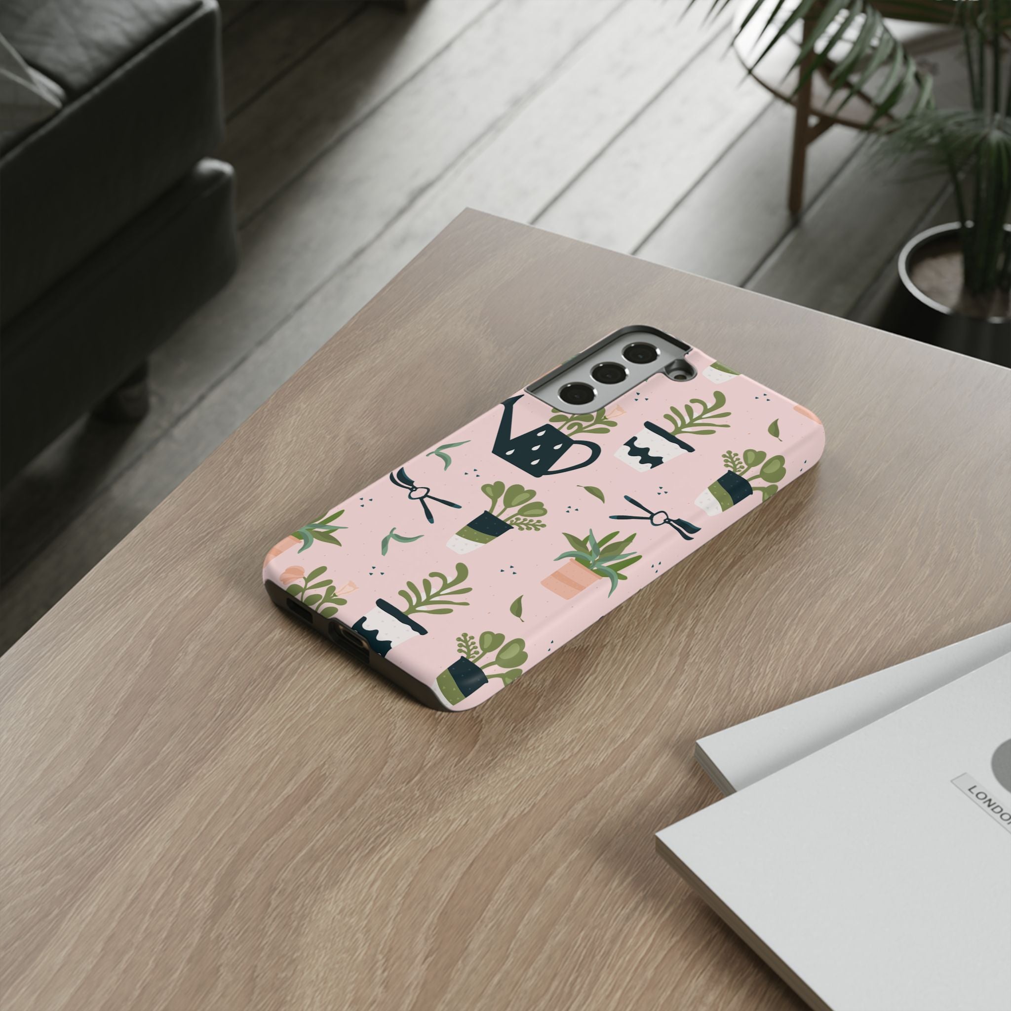 Floral Phone Case, Cute Plant Lover Case, Gift for Gardeners, Phone Cover, Green Thumb Accessories, Mother's Day Gift