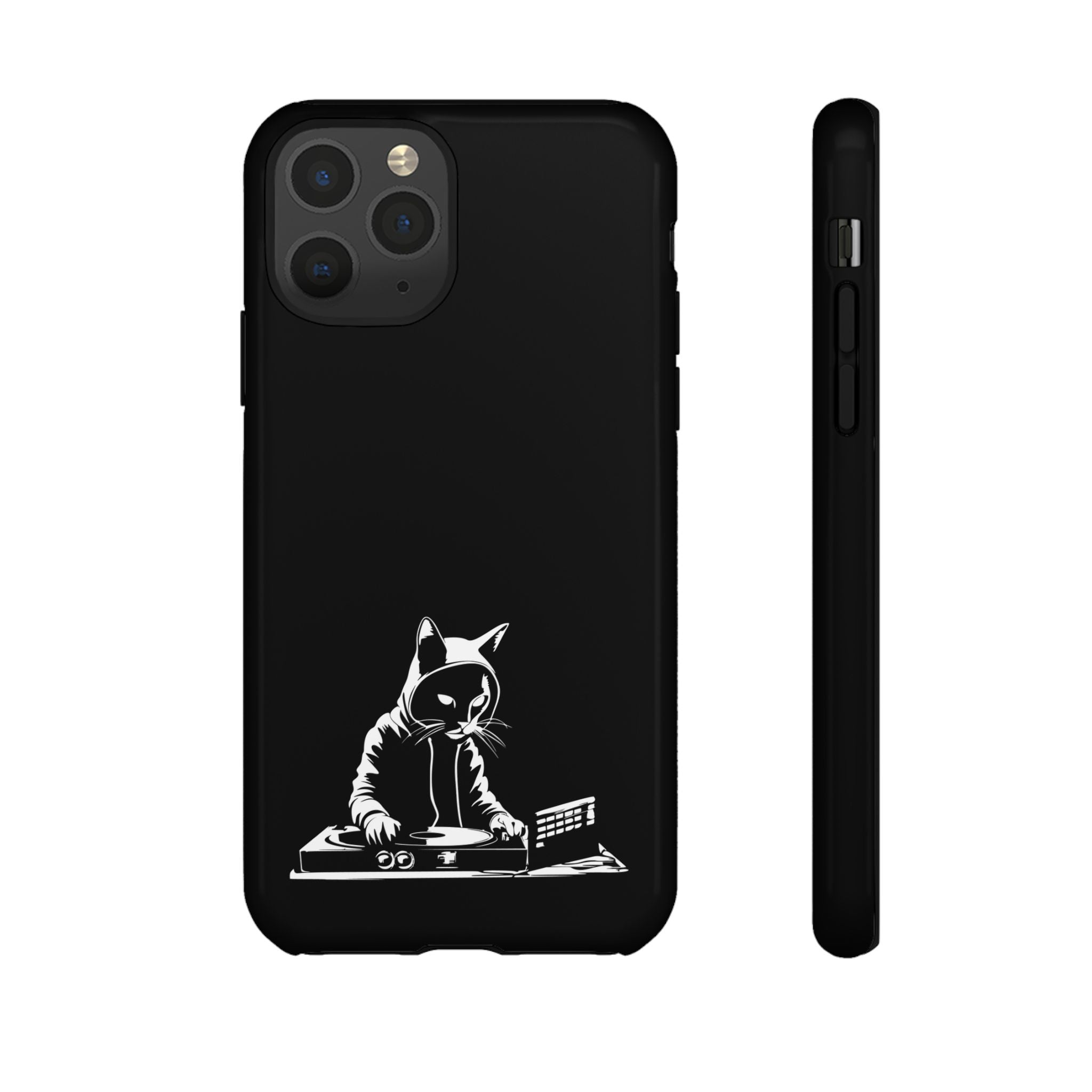 Cat DJ Phone Case | Stylish Tough Cases for Music Lovers, Gift for Cat Owners, Unique Phone Accessory, Cool Tech Gear