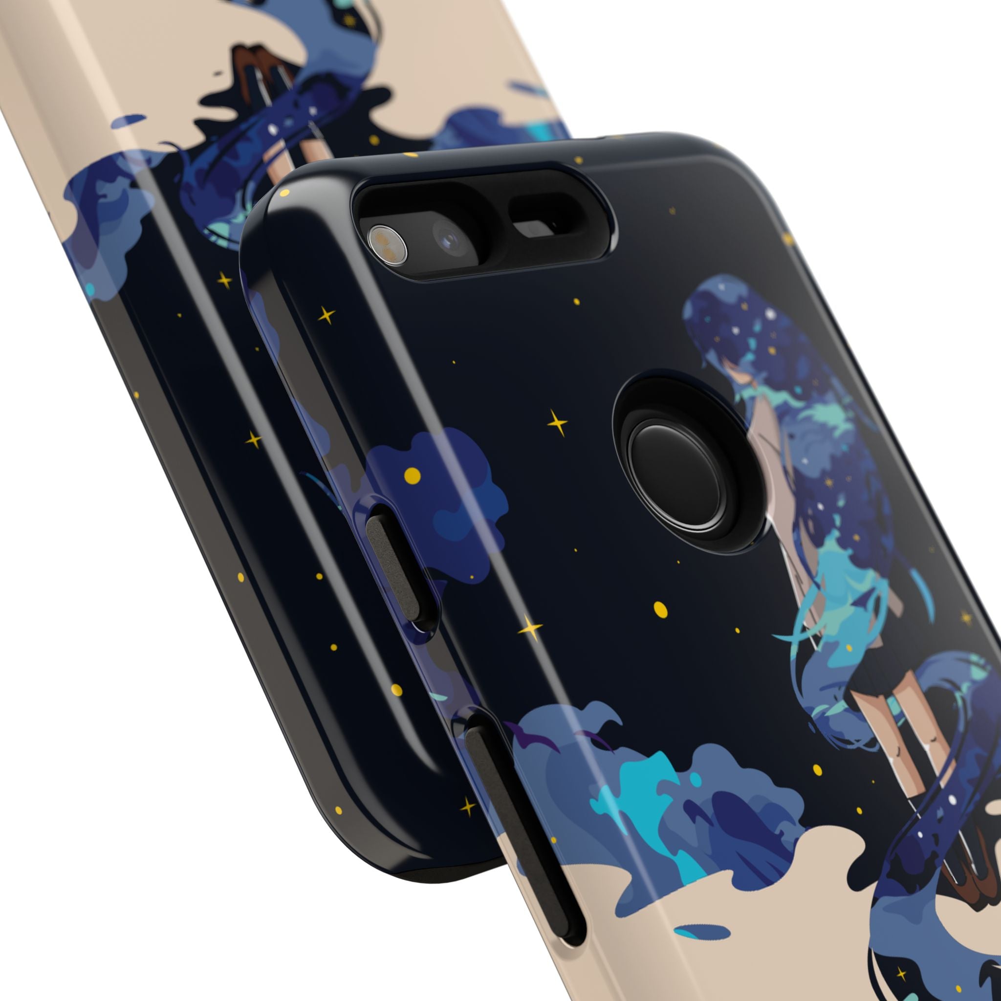 Galaxy-Inspired Phone Case, Celestial Design, Tough Phone Cover, Gift for Space Lovers, Artsy Accessories, Unique Merchandise