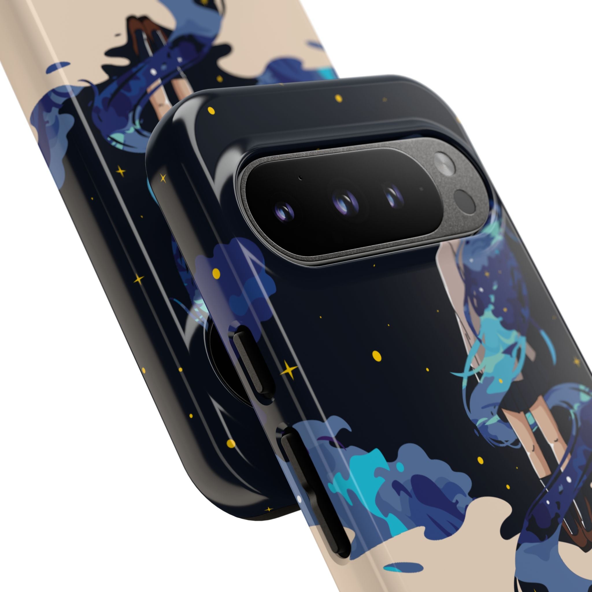Galaxy-Inspired Phone Case, Celestial Design, Tough Phone Cover, Gift for Space Lovers, Artsy Accessories, Unique Merchandise