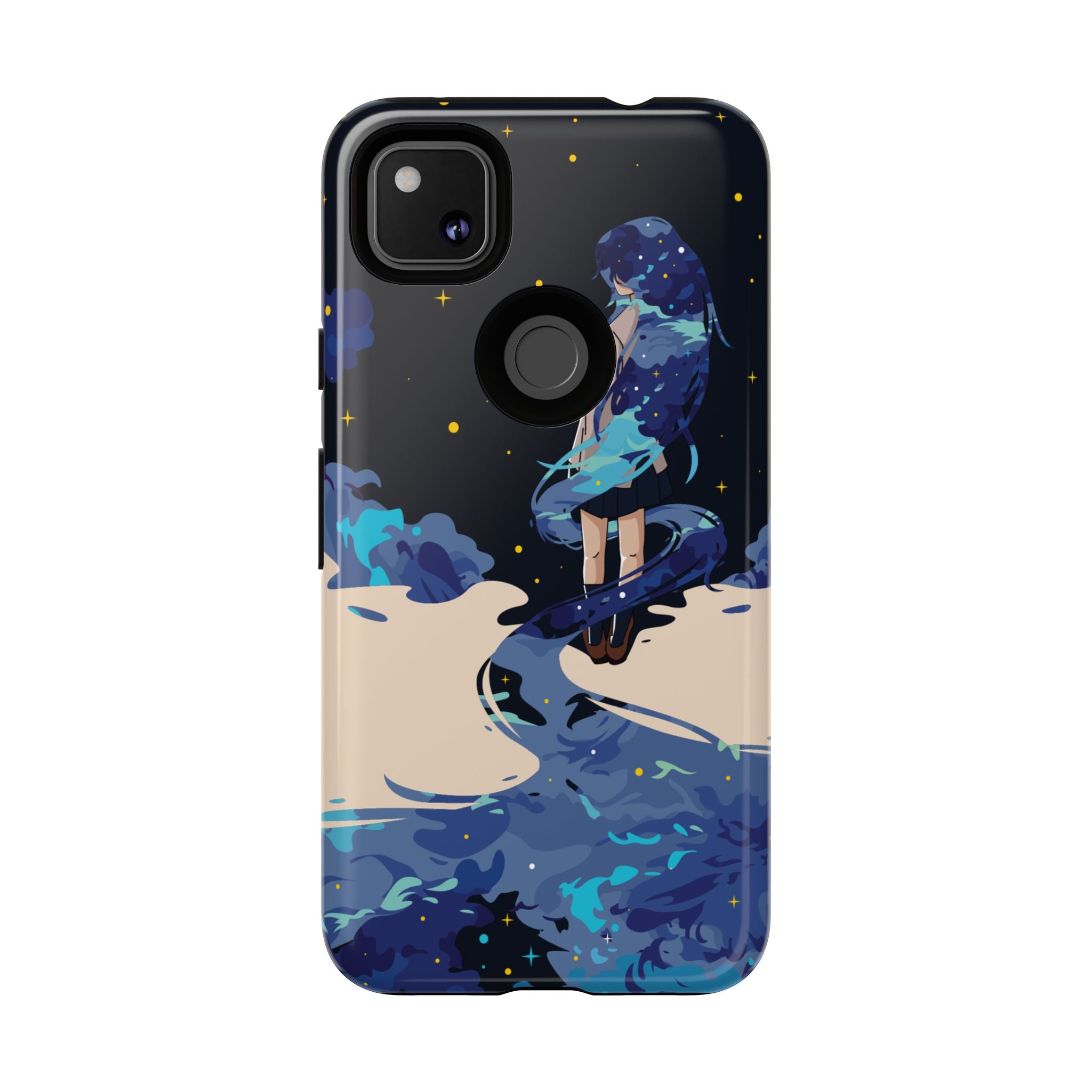 Galaxy-Inspired Phone Case, Celestial Design, Tough Phone Cover, Gift for Space Lovers, Artsy Accessories, Unique Merchandise