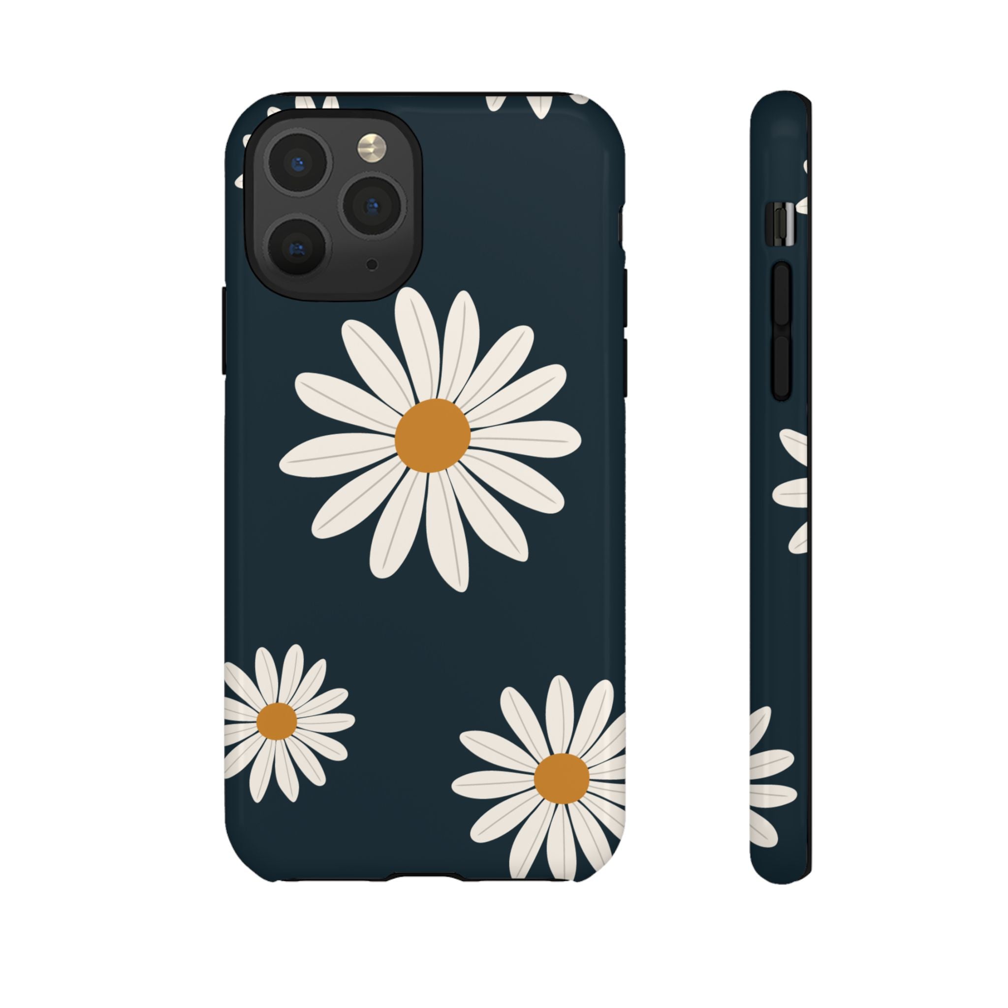 Daisy Phone Case, Floral Phone Cover, Tough Phone Case, Gift for Flower Lovers, Smartphone Accessory, Spring Design