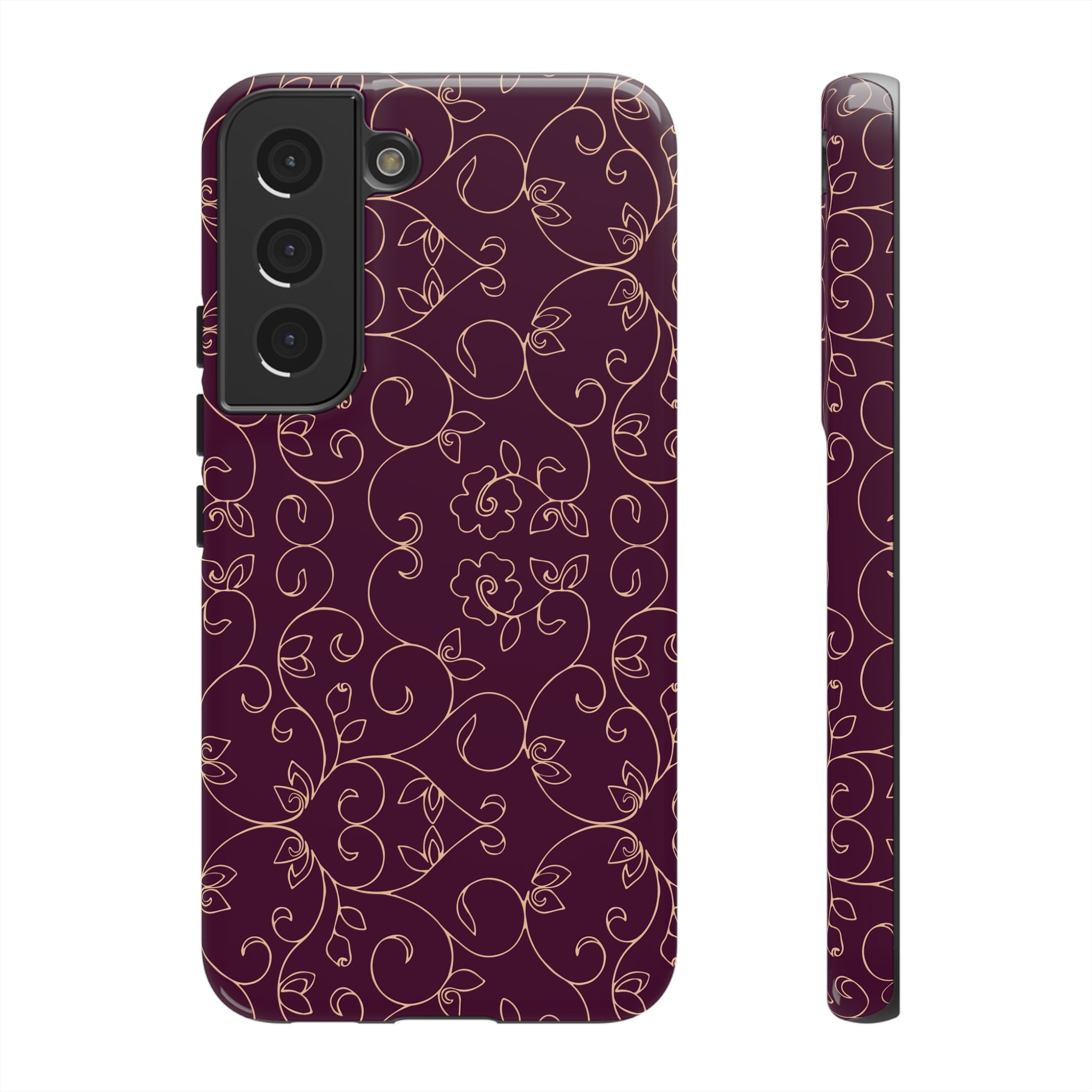 Elegant Floral Phone Case | Durable Mobile Cover, Gift for Her, Floral Design, Stylish Accessory, Phone Protection