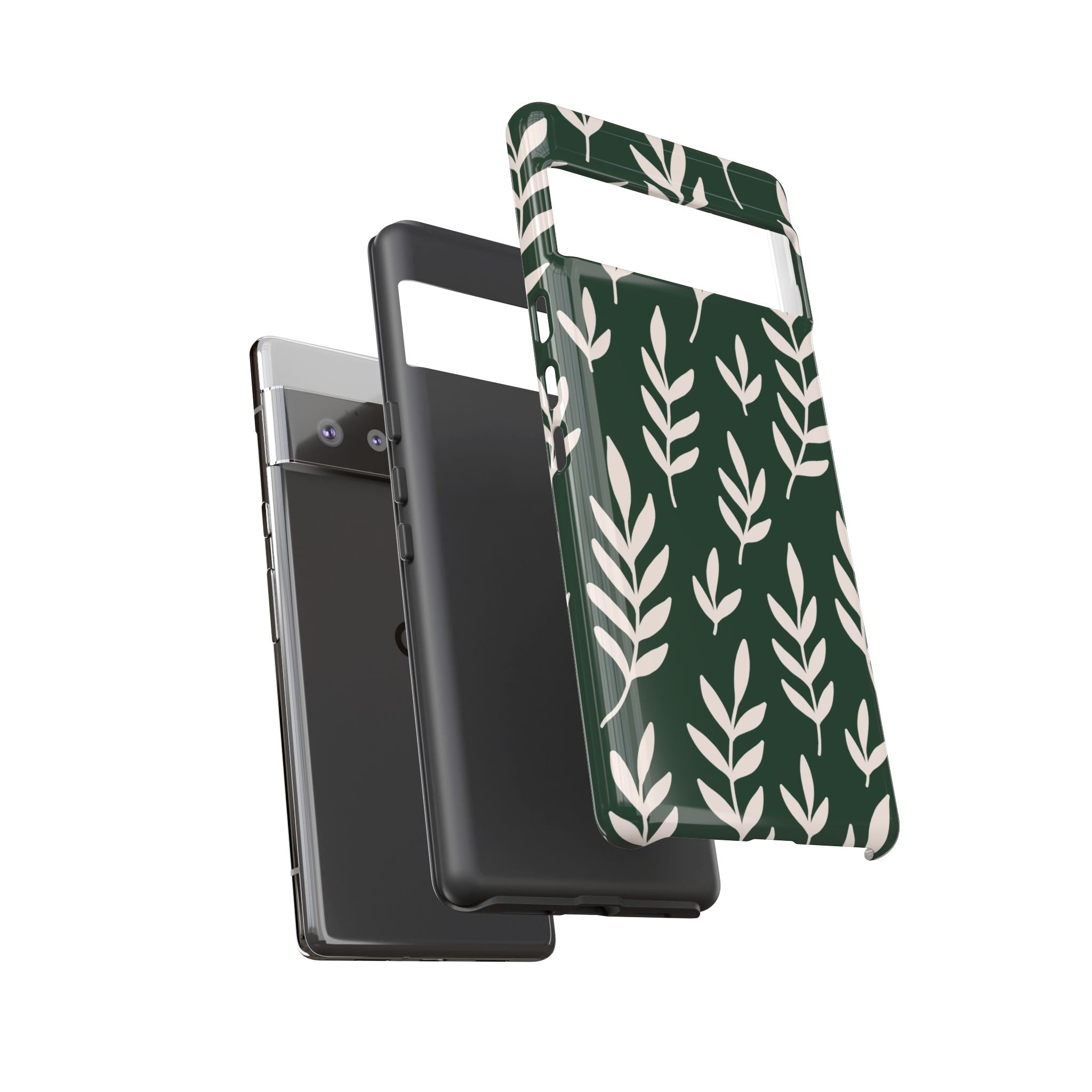 Leafy Phone Case, Tough Cases for Nature Lovers, Green Leaf Design, Eco-Friendly, Stylish Mobile Cover, Gift for Her