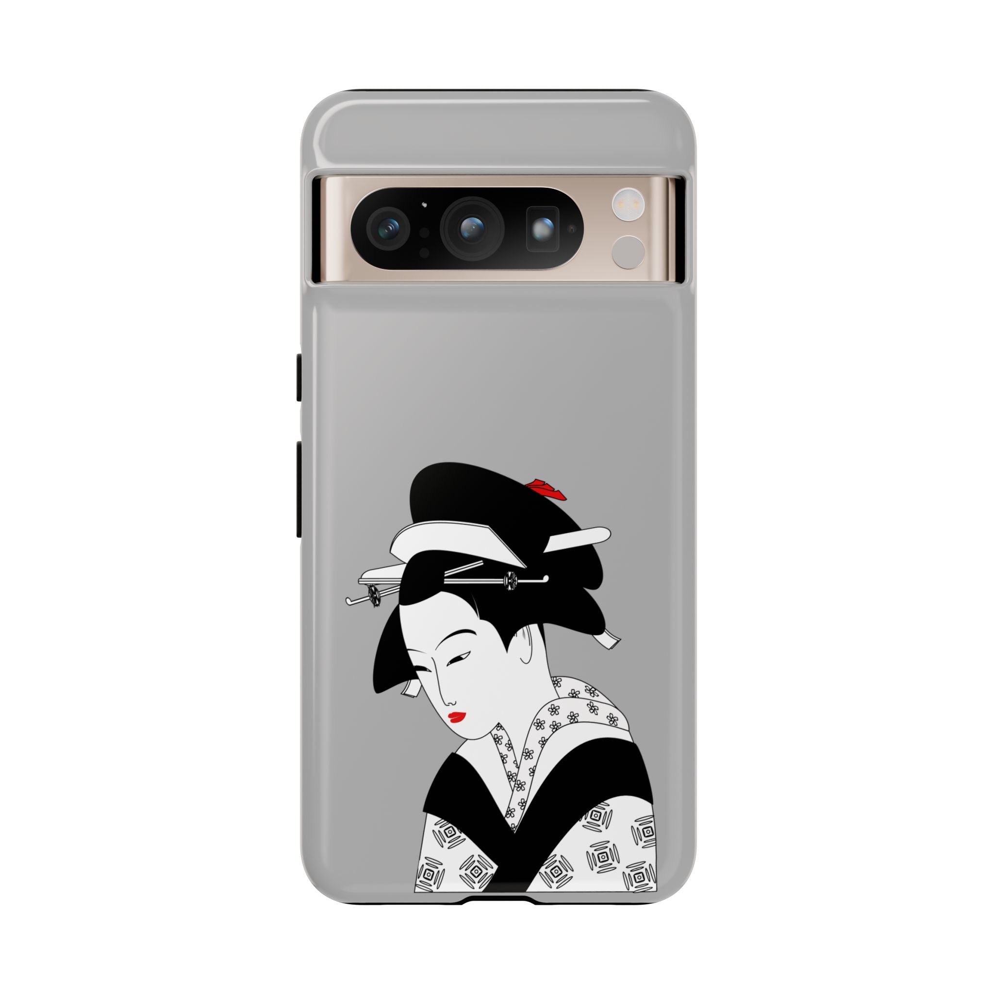 Stylish Phone Case with Japanese Geisha Design, Tough Phone Case, Cute Phone Cover, Japanese Art, Ethnic Style