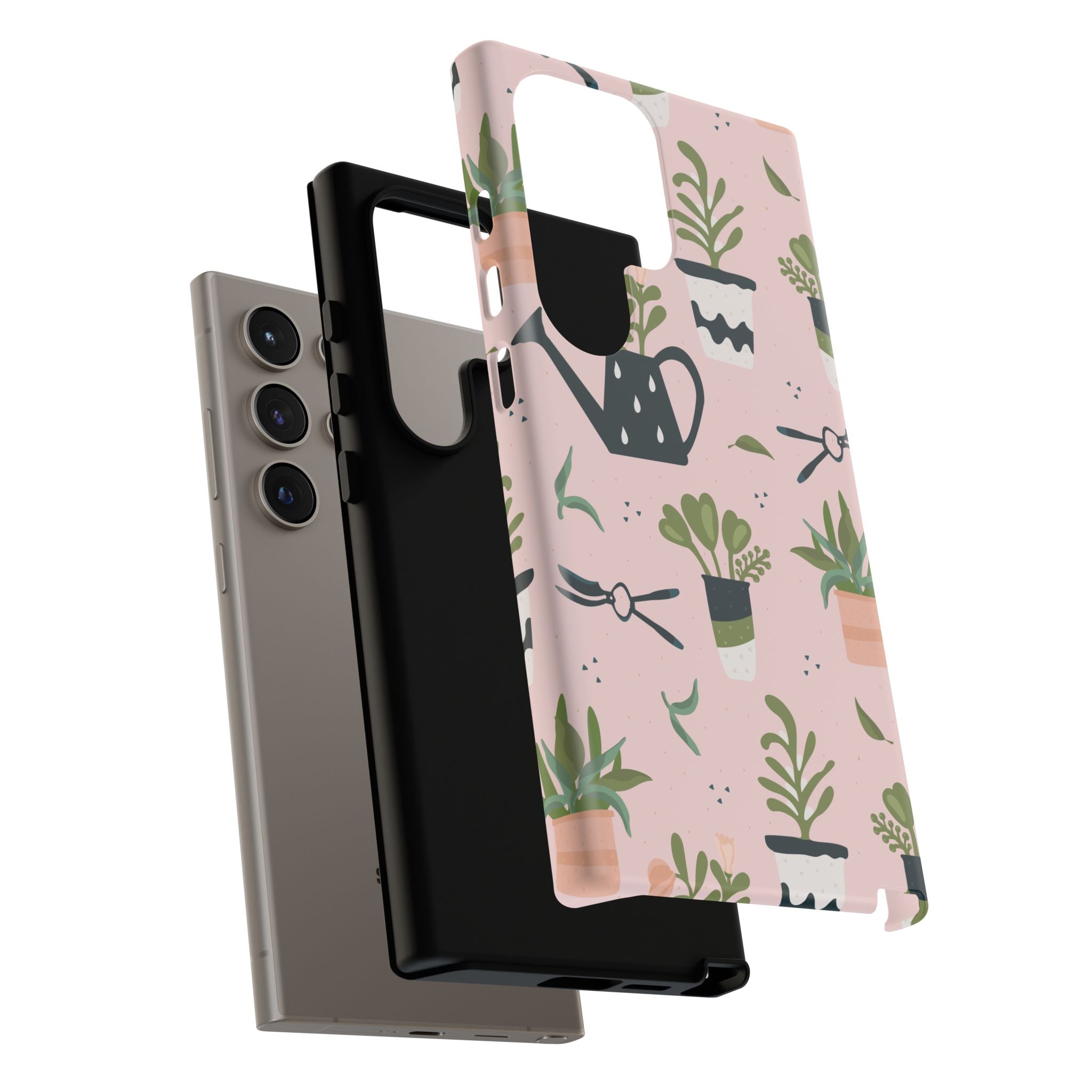 Floral Phone Case, Cute Plant Lover Case, Gift for Gardeners, Phone Cover, Green Thumb Accessories, Mother's Day Gift