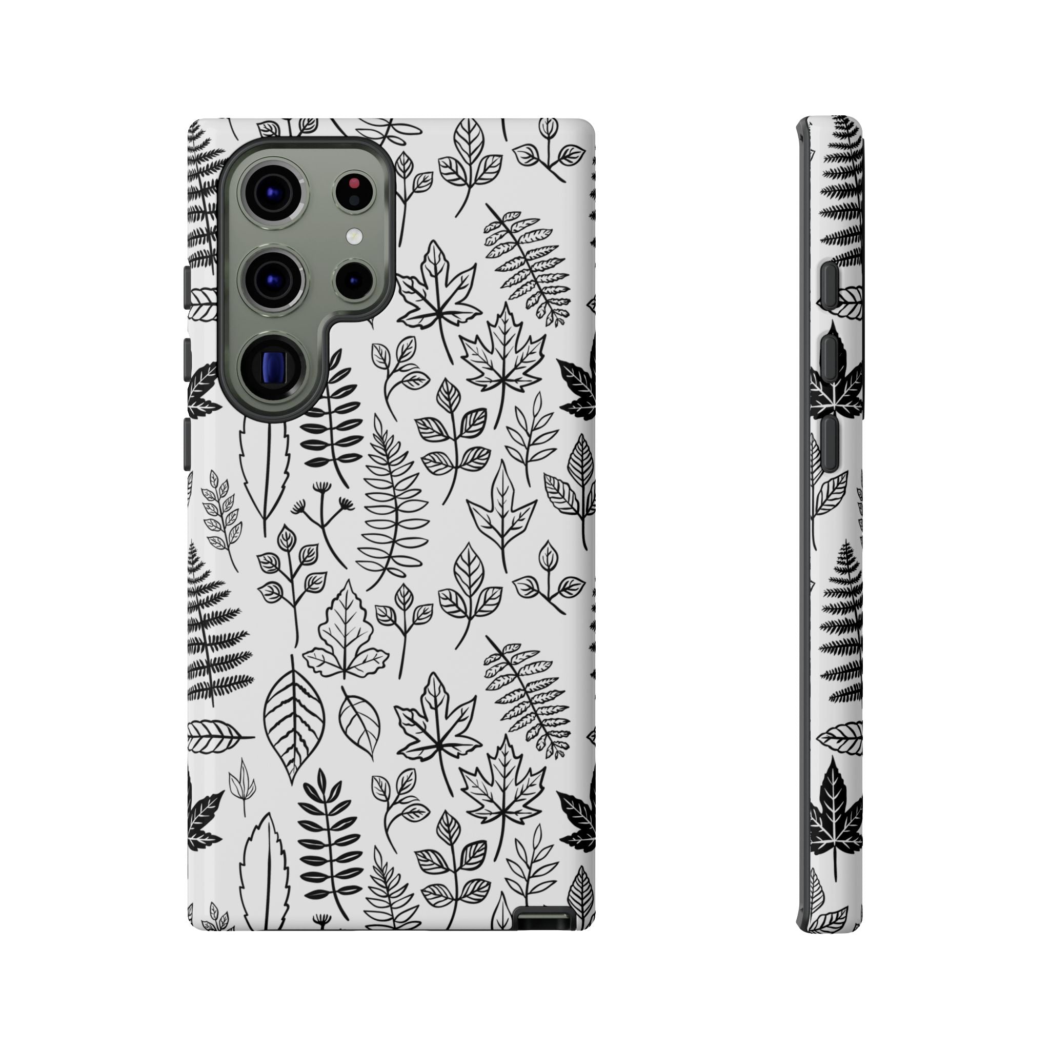 Stylish Phone Case for Nature Lovers, Botanical Design, Gift for Her, Fall Accessories, Customizable Tech Gear