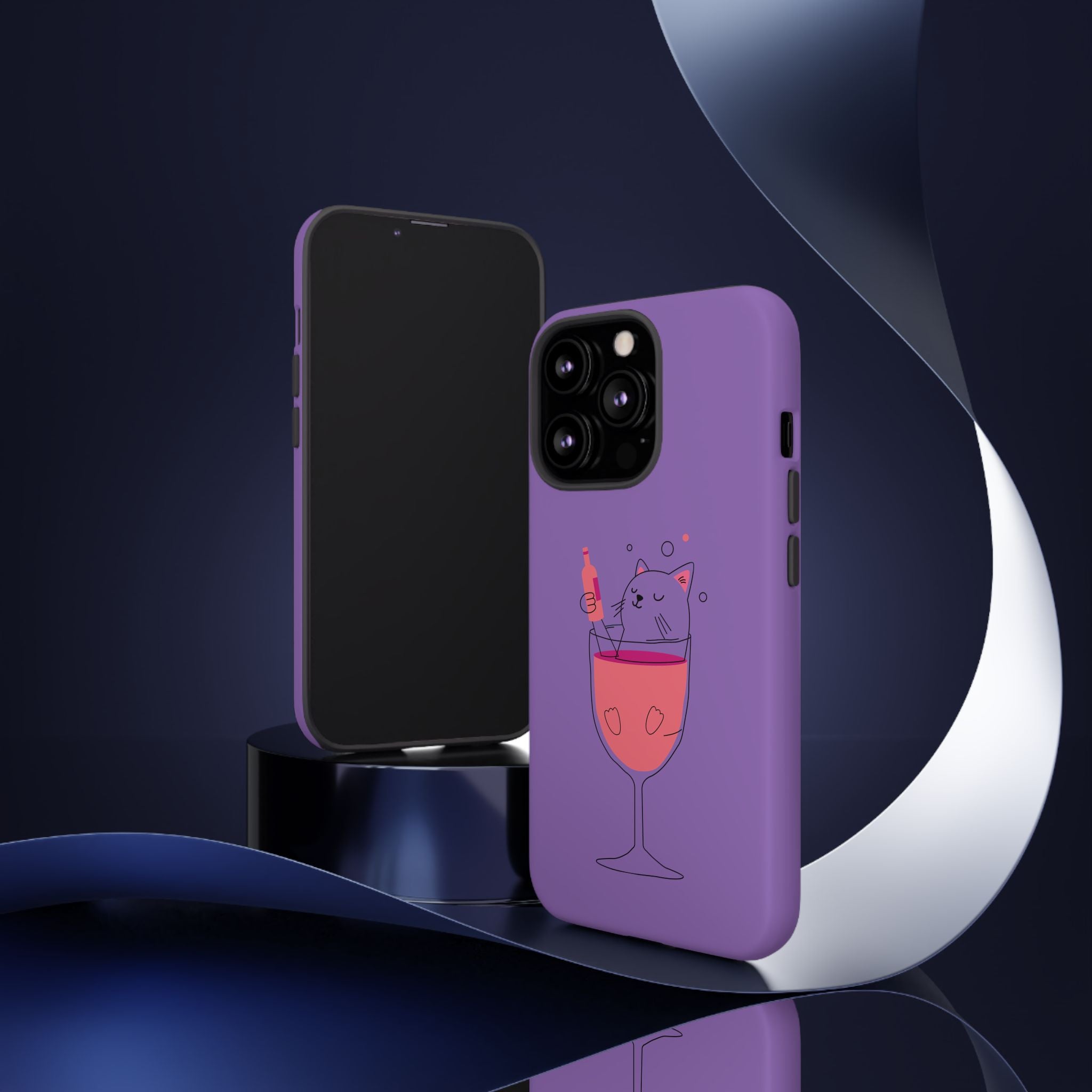Cute Cat Phone Case, Fun Gift for Cat Lovers, Colorful Phone Cover, Pet Lover Accessory, Unique Cat Themed Case