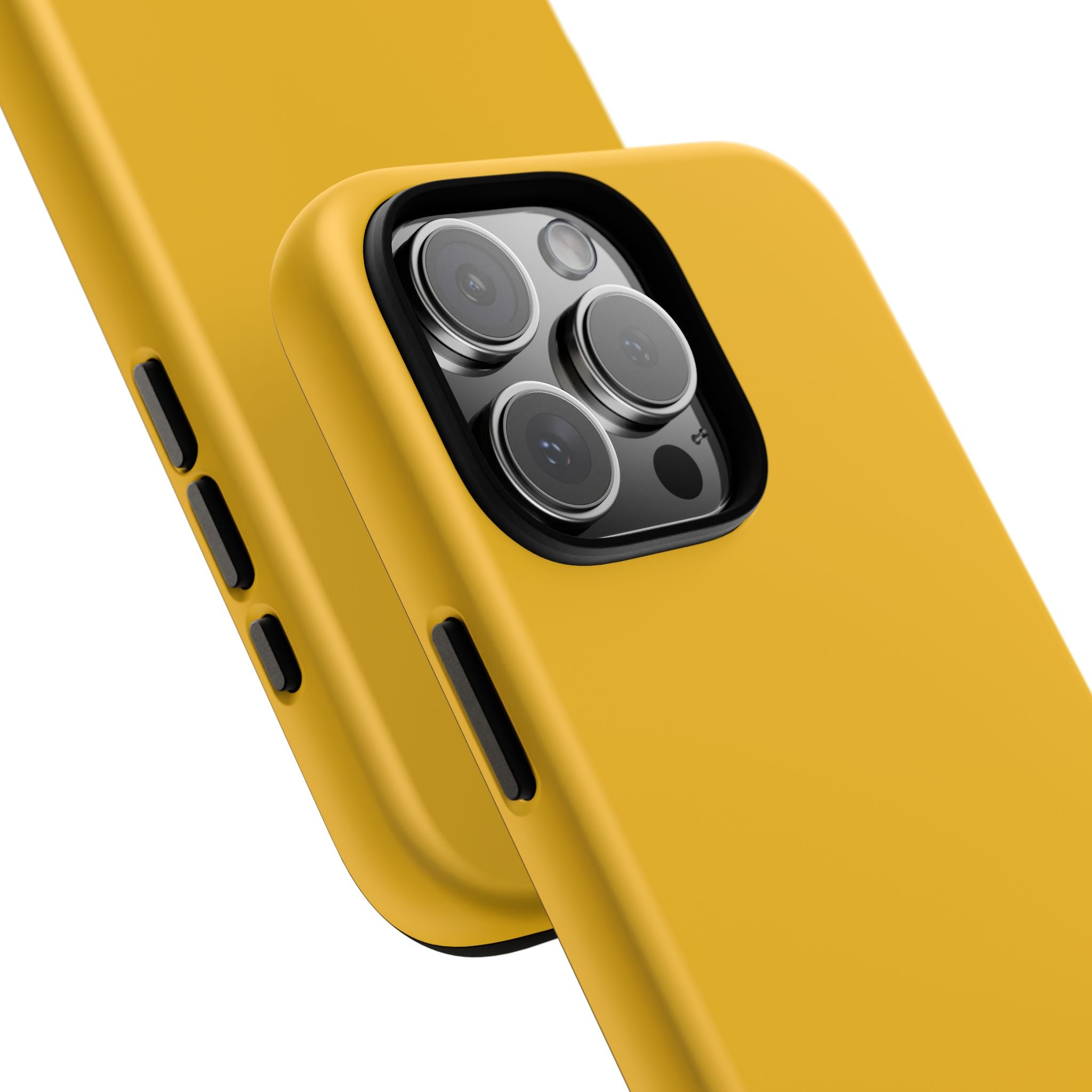 Motorcycle Phone Case, Tough Phone Cover, Gift for Bikers, Durable Tech Accessory, Yellow Motorcycle Design