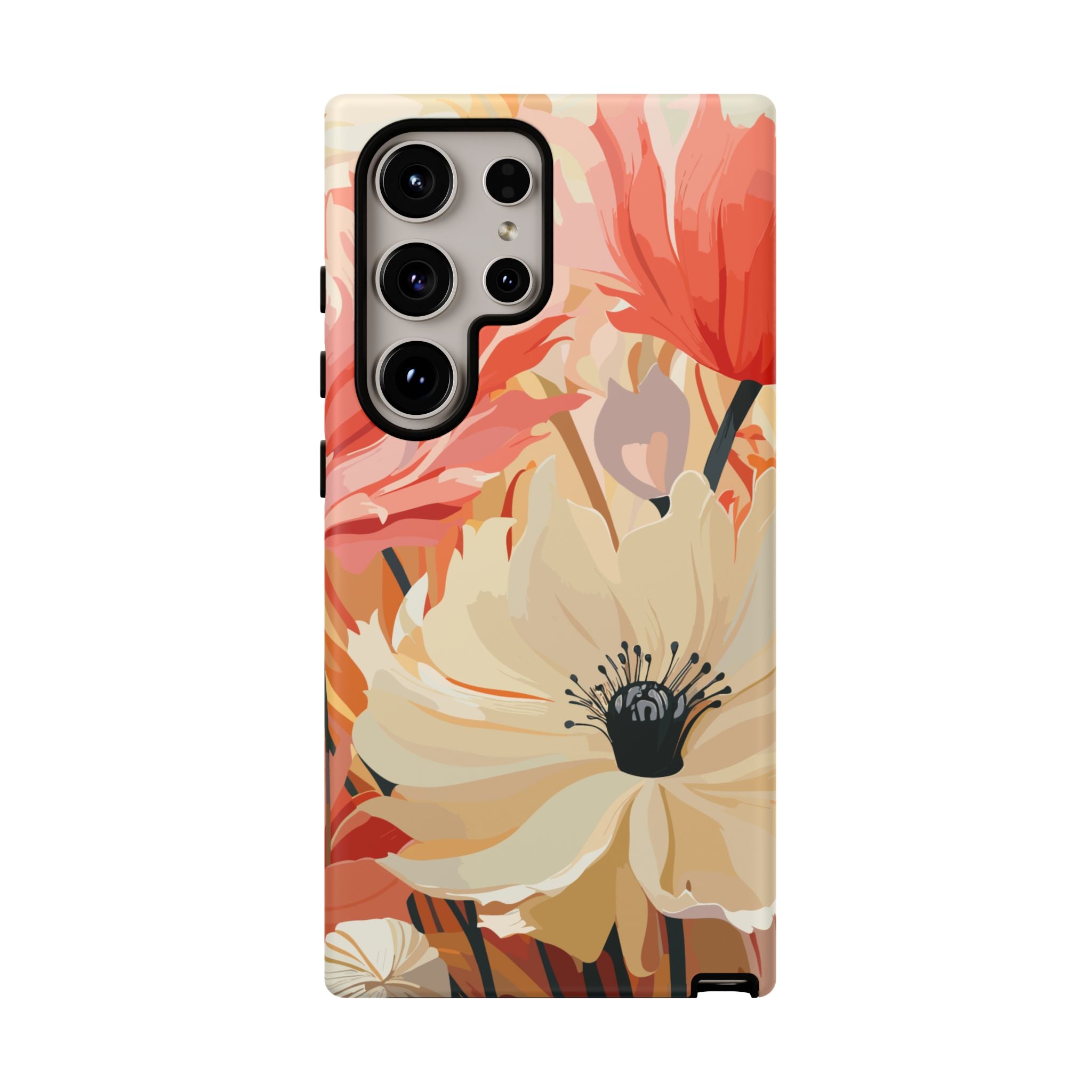 Floral Phone Case, Tough Protective Cover for Floral Lovers, Perfect Gift for Friends, Spring Celebration, Art Lovers Gift