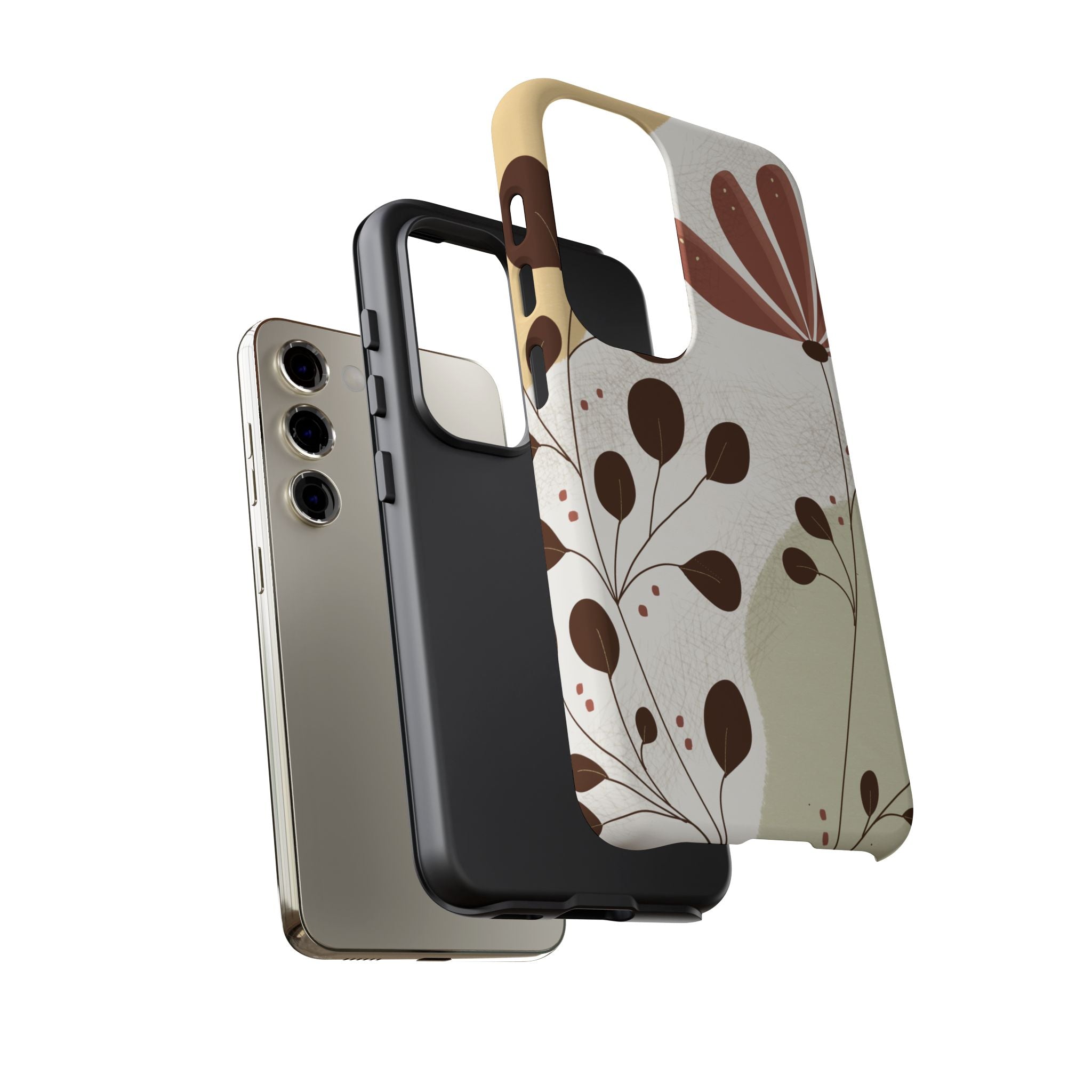 Floral Phone Case - Stylish Tough Cases for Women, Trendy Phone Cover, Gift for Her, Birthday Present, Everyday Use