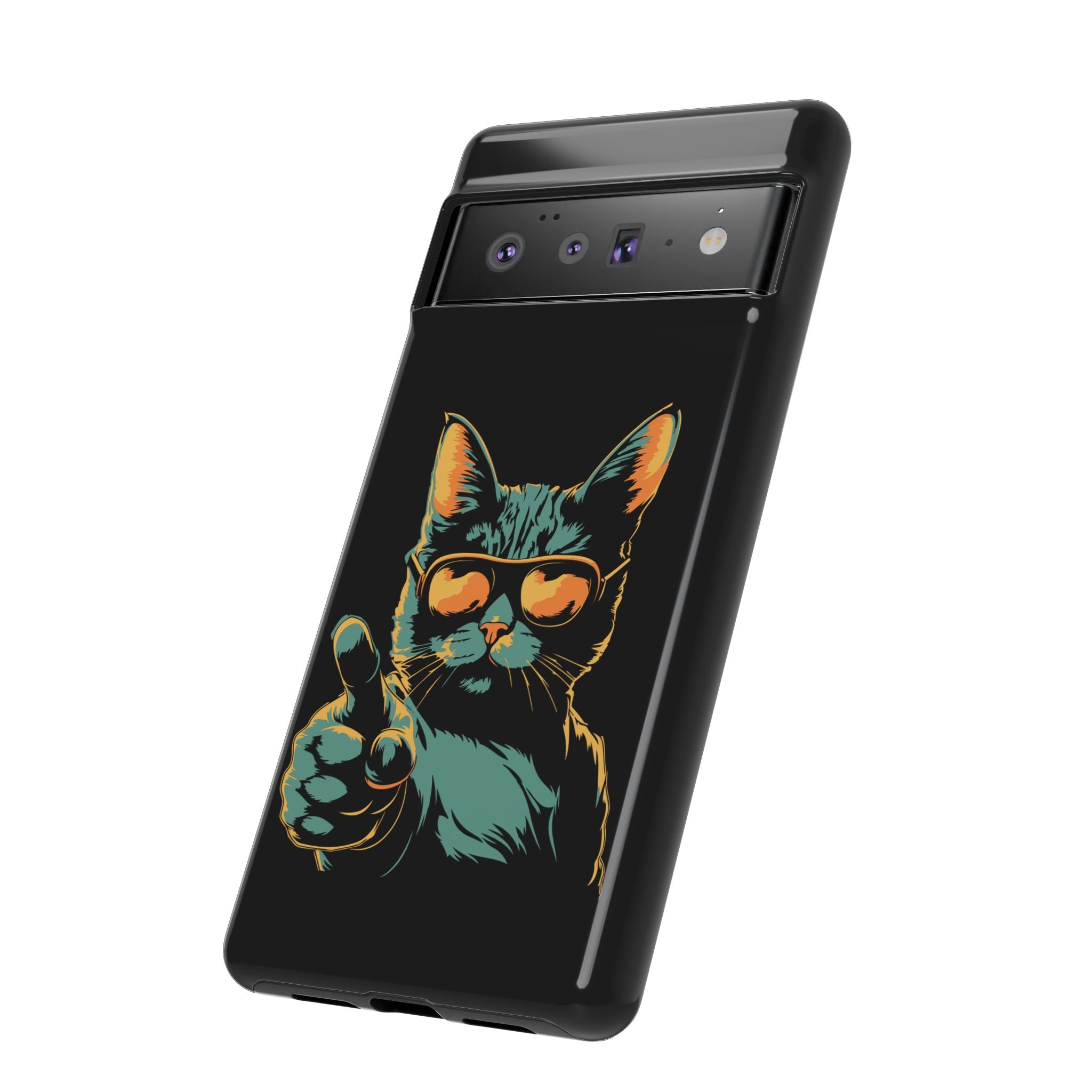 Cool Cat Phone Case, Stylish Phone Cover, Pet Lover Gift, Cute Cat Design, Fun Cat Accessories