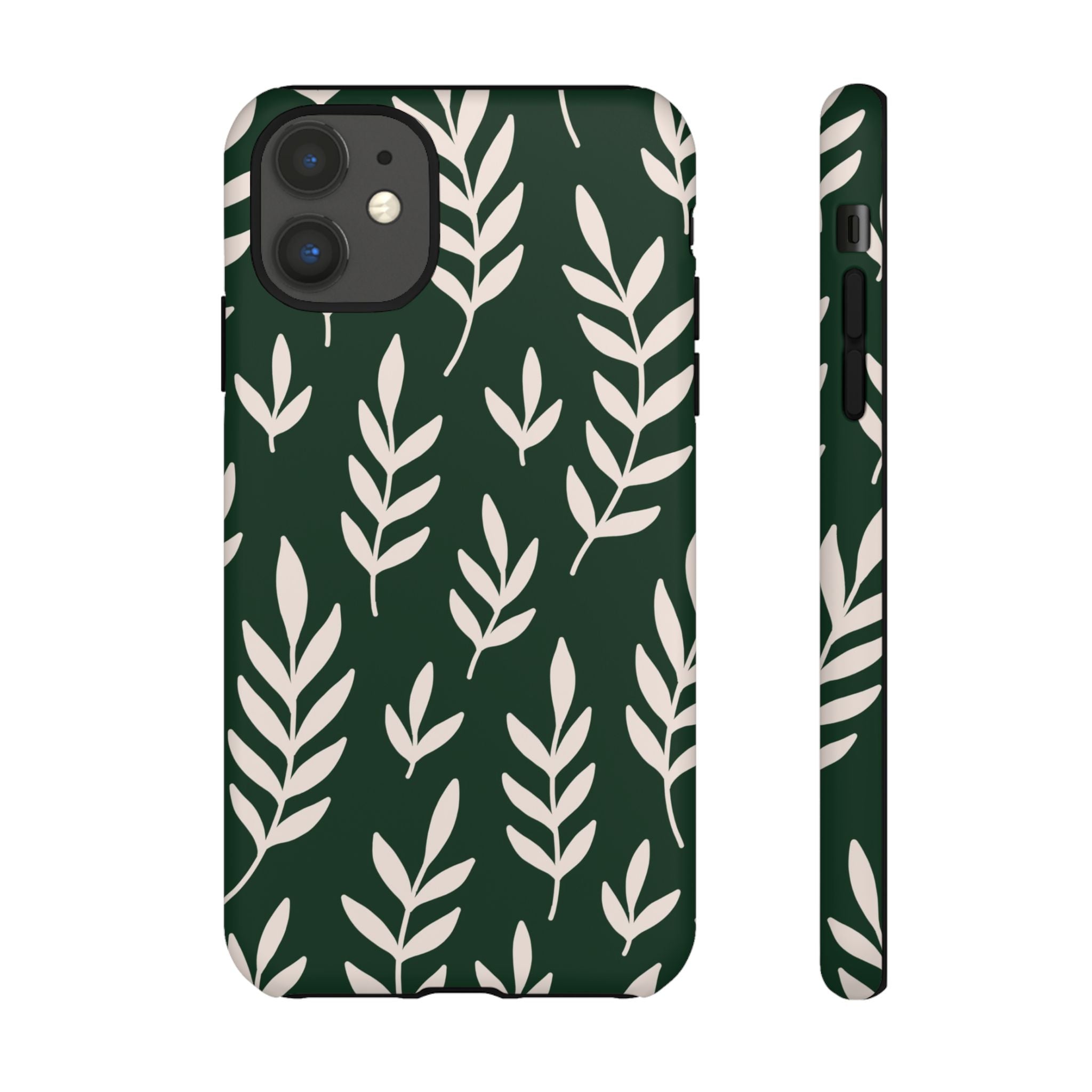 Leafy Phone Case, Tough Cases for Nature Lovers, Green Leaf Design, Eco-Friendly, Stylish Mobile Cover, Gift for Her
