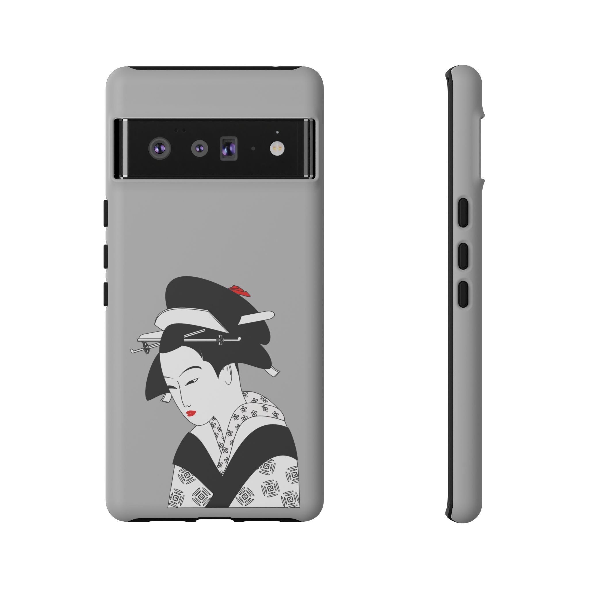 Stylish Phone Case with Japanese Geisha Design, Tough Phone Case, Cute Phone Cover, Japanese Art, Ethnic Style