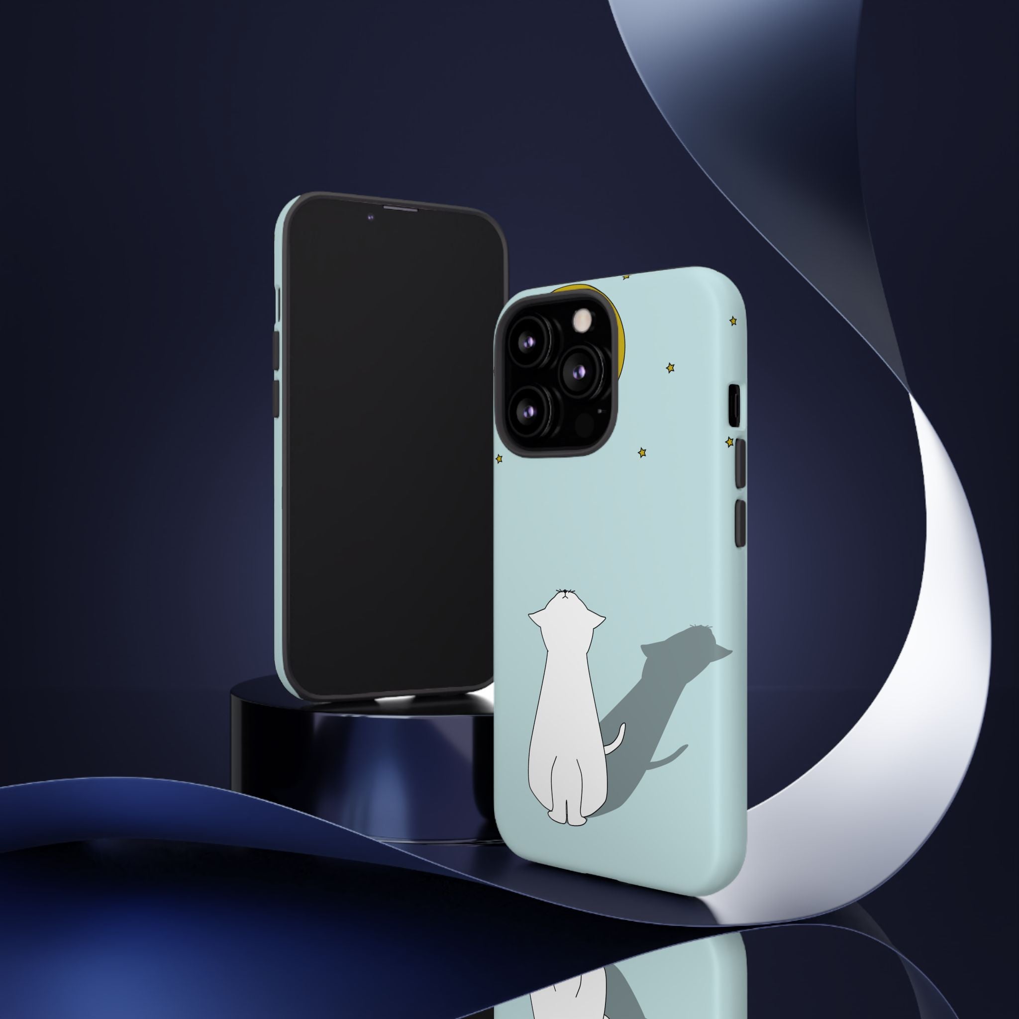 Cute Cat Phone Case, Tough Phone Cover, Pet Lover Gift, Unique Case, Animal Decor, Birthday Gift