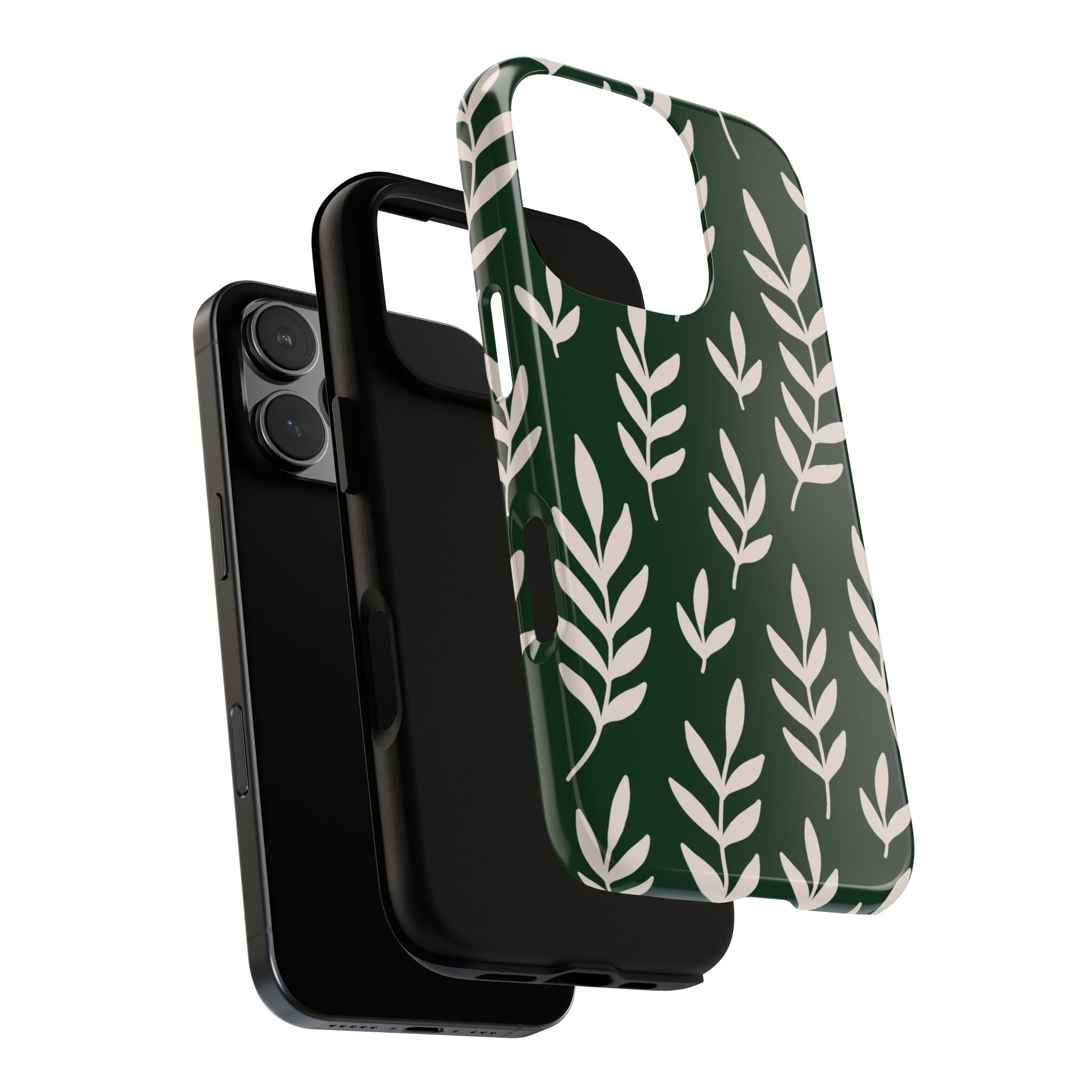 Leafy Phone Case, Tough Cases for Nature Lovers, Green Leaf Design, Eco-Friendly, Stylish Mobile Cover, Gift for Her