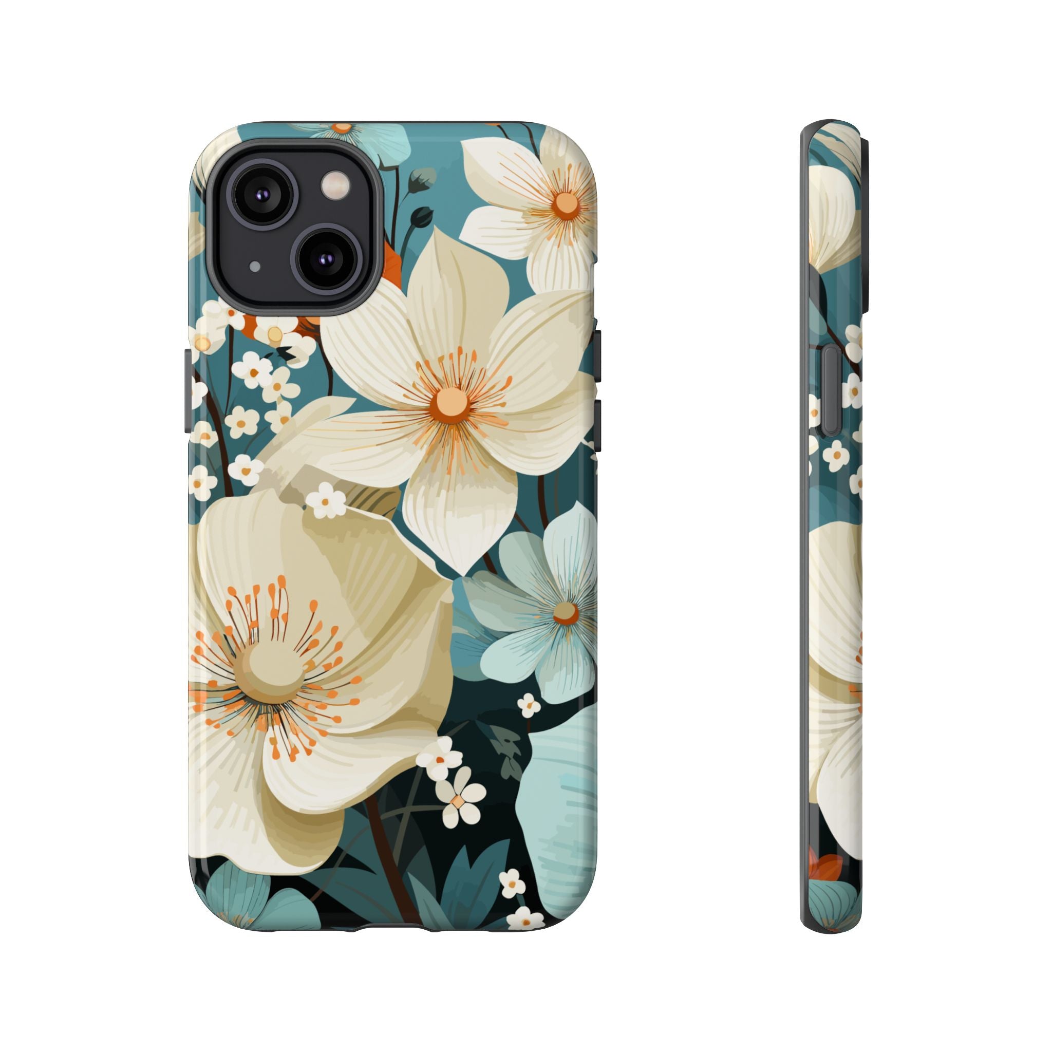Floral Phone Case, Stylish Tough Cases with Botanical Design, Flower Print Phone Cover, Gifts for Nature Lovers, Eco-Friendly Mobile Cover