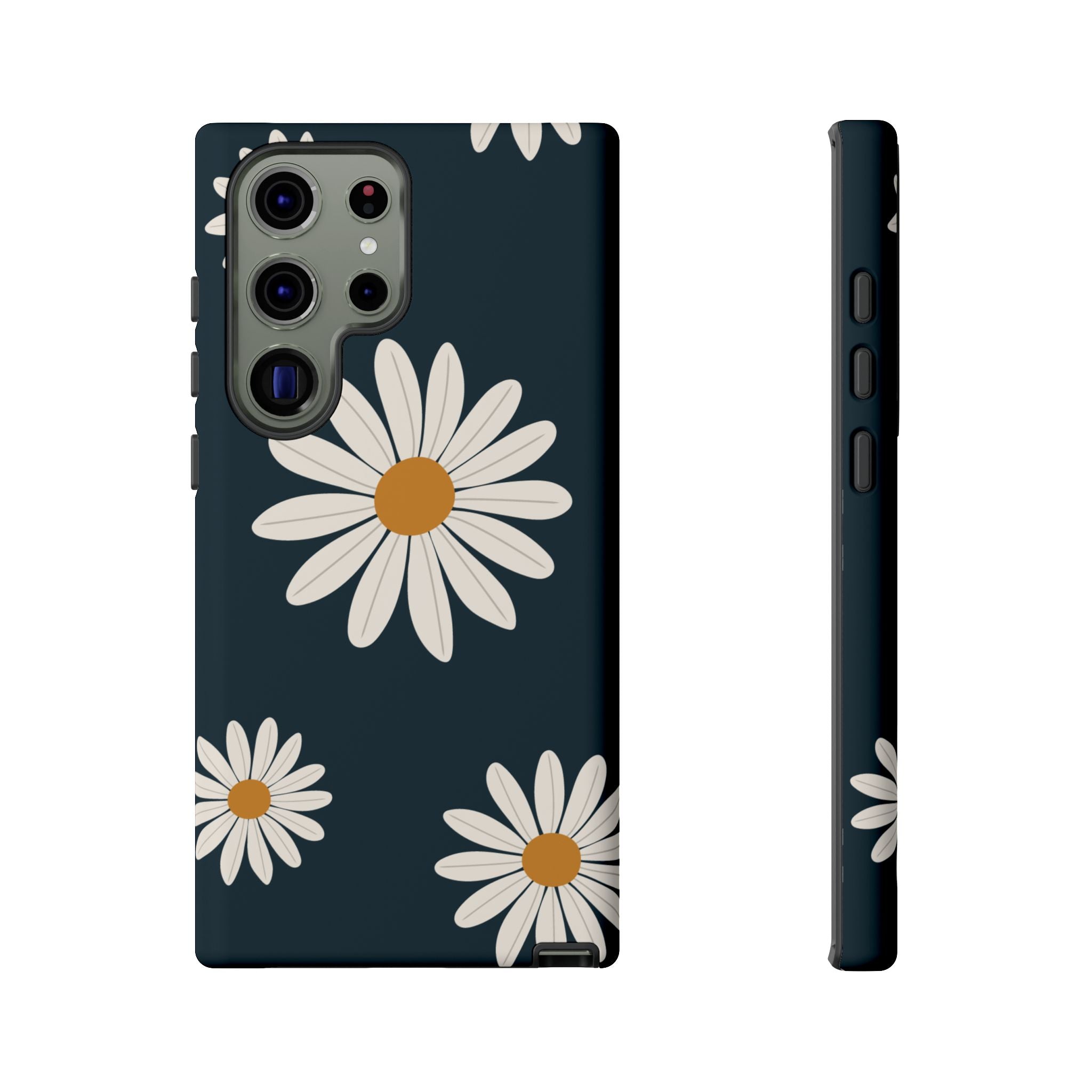 Daisy Phone Case, Floral Phone Cover, Tough Phone Case, Gift for Flower Lovers, Smartphone Accessory, Spring Design